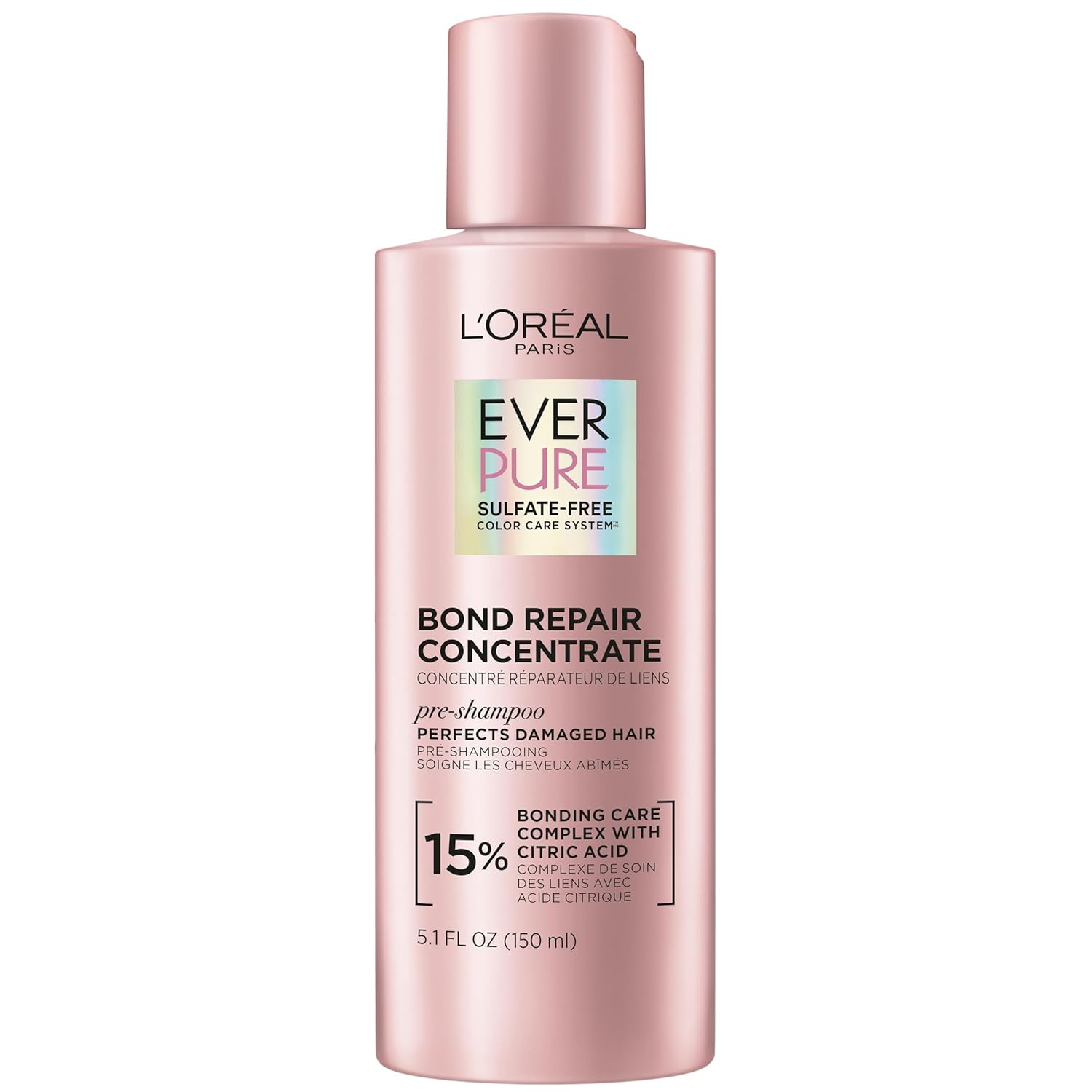 L'Oreal Paris EverPure Sulfate-Free Vegan Hair Care Kit - Shampoo and Conditioner to Strengthen and Repair Hair Bonds (Packaging May Vary)