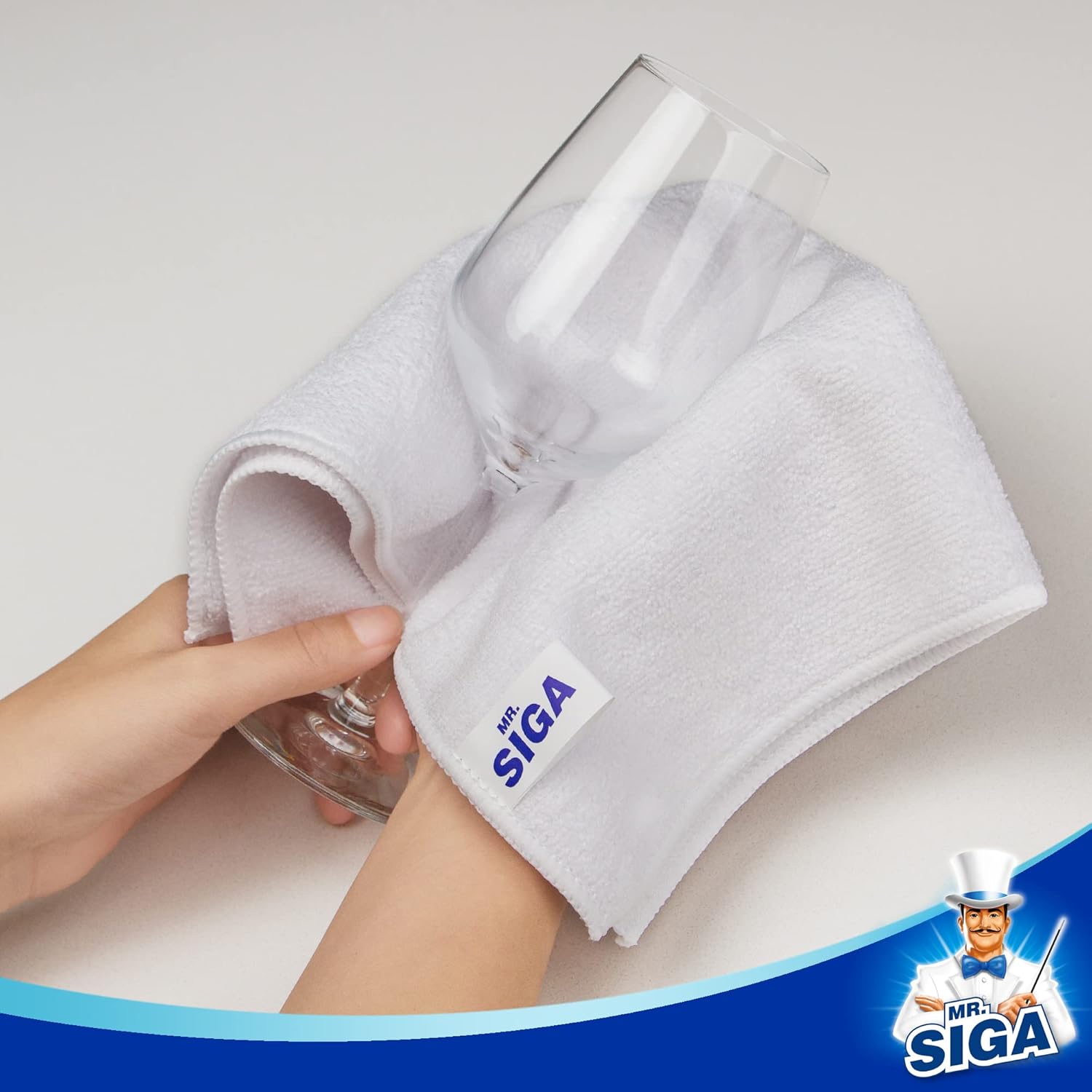 MR.SIGA Microfiber Cleaning Cloth,Pack of 12,Size:12.6