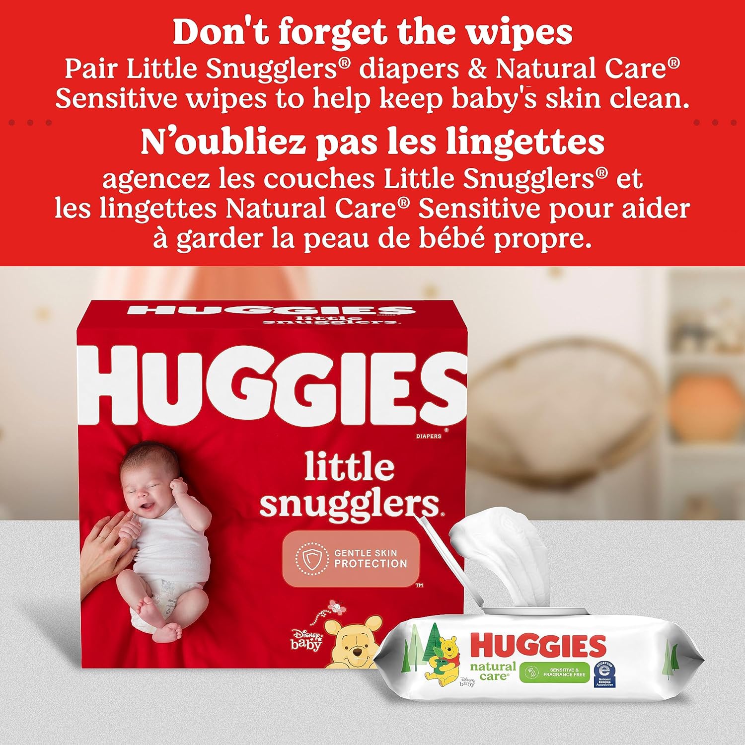 Huggies Size 1 Diapers, Little Snugglers Diapers, Size 1 (8-14 lbs), 198 Ct (6 packs of 33)