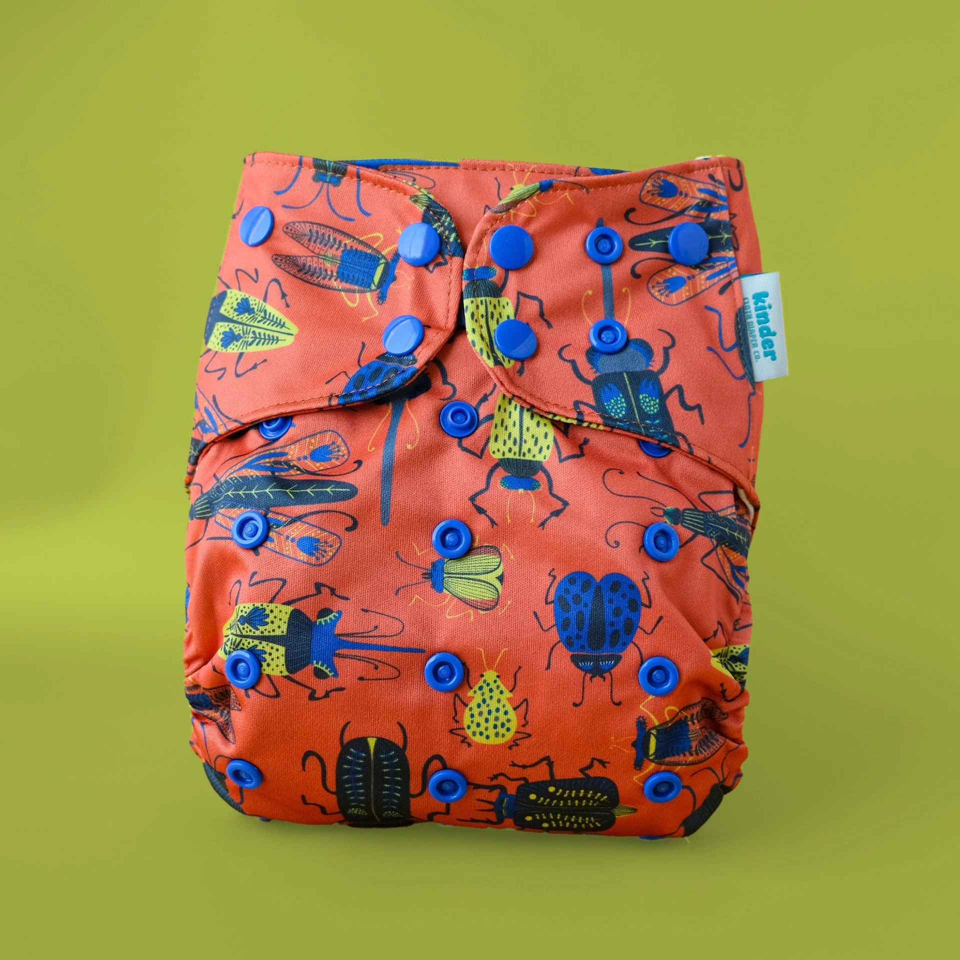 Kinder Cloth Diaper Co. Patterned Basics Pocket Cloth Diaper with Athletic Wicking Jersey