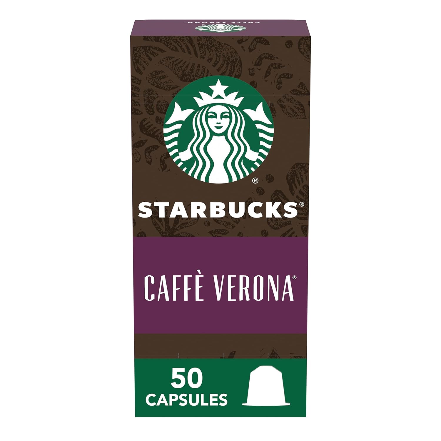 Starbucks by Nespresso Original Line Dark Roast Espresso, 50-count Espresso Pods
