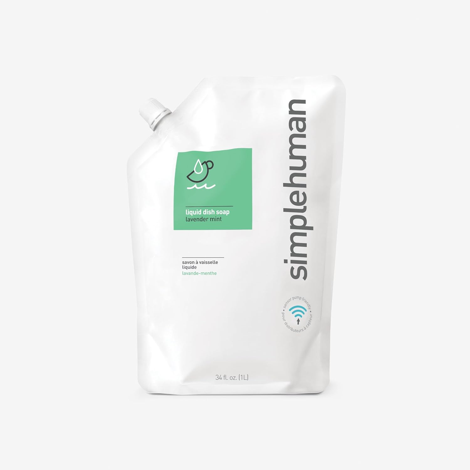 simplehuman Lavender Moisturizing Liquid Hand Soap Refill Pouch, 34 Fl. Oz.