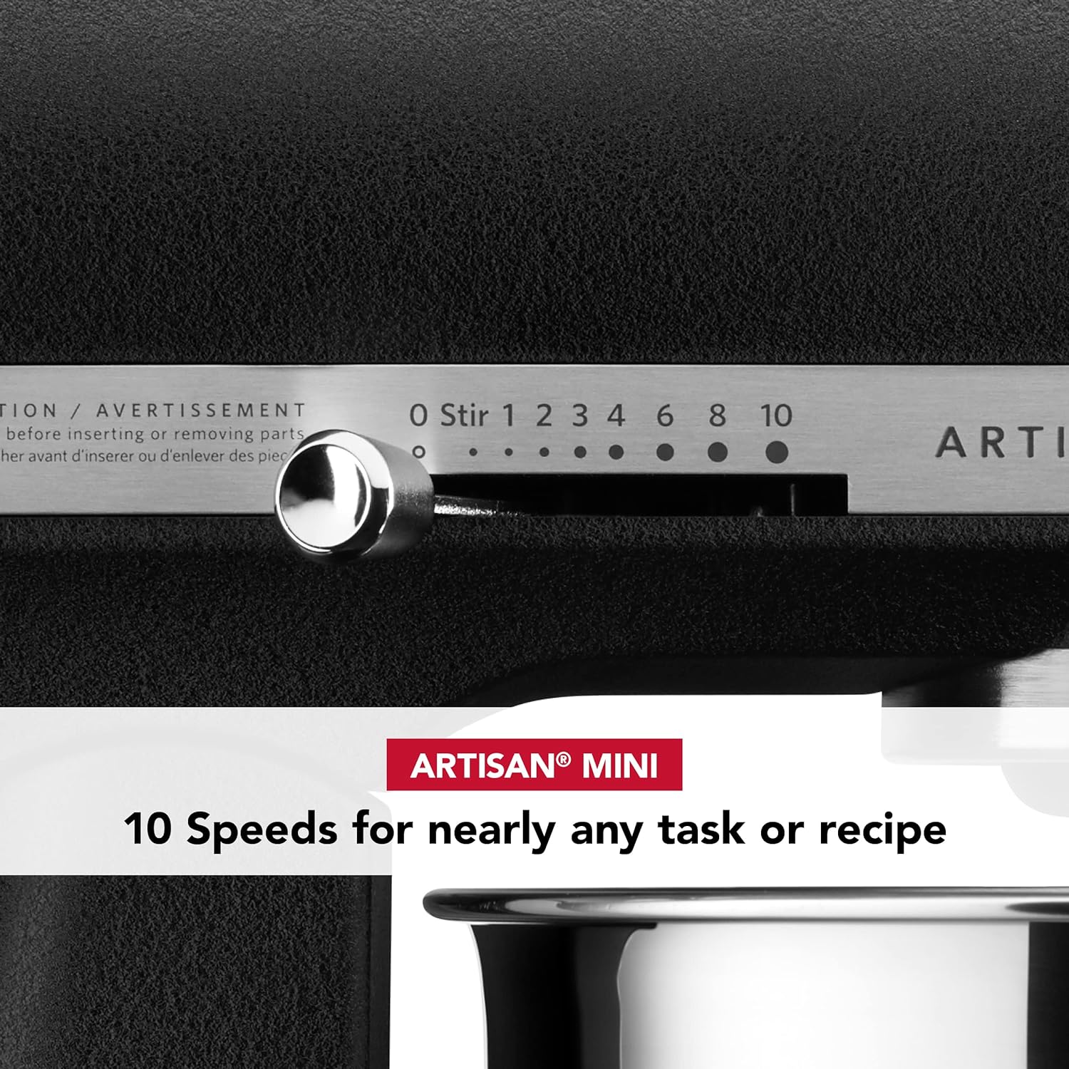 KitchenAid Artisan Mini 3.5 Quart Tilt-Head Stand Mixer - KSM3316X - Black Matte