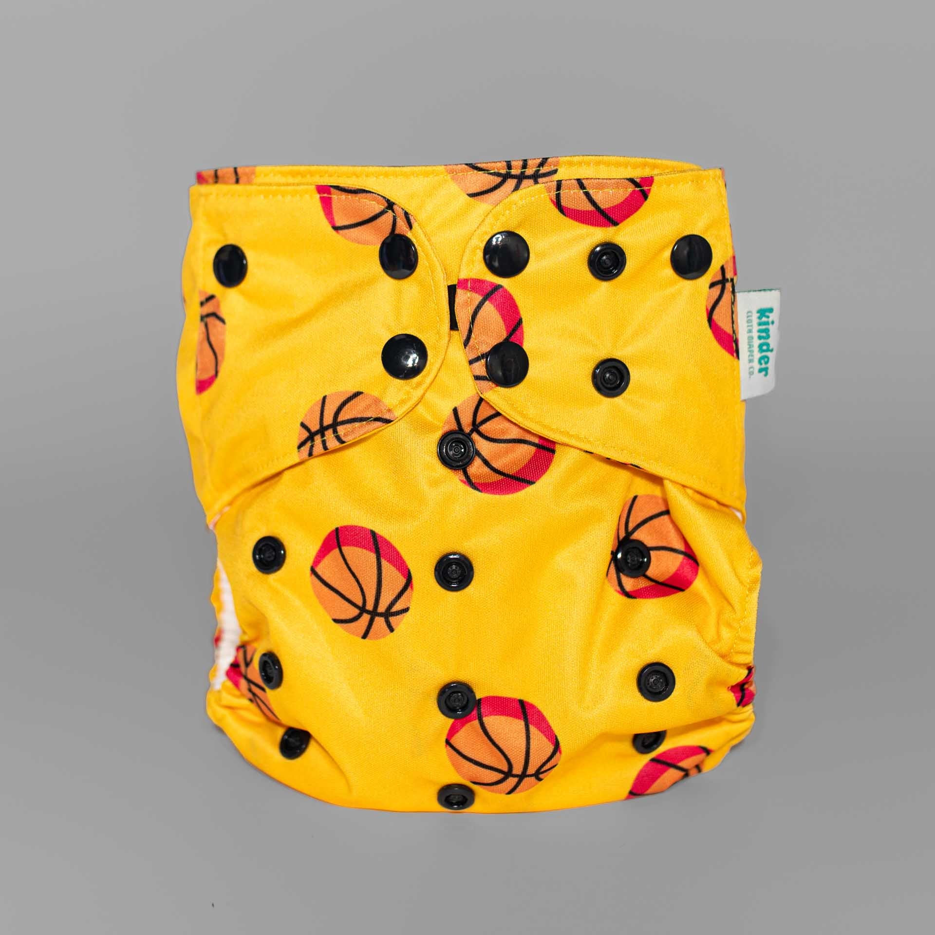 Kinder Cloth Diaper Co. Patterned Basics Pocket Cloth Diaper with Athletic Wicking Jersey