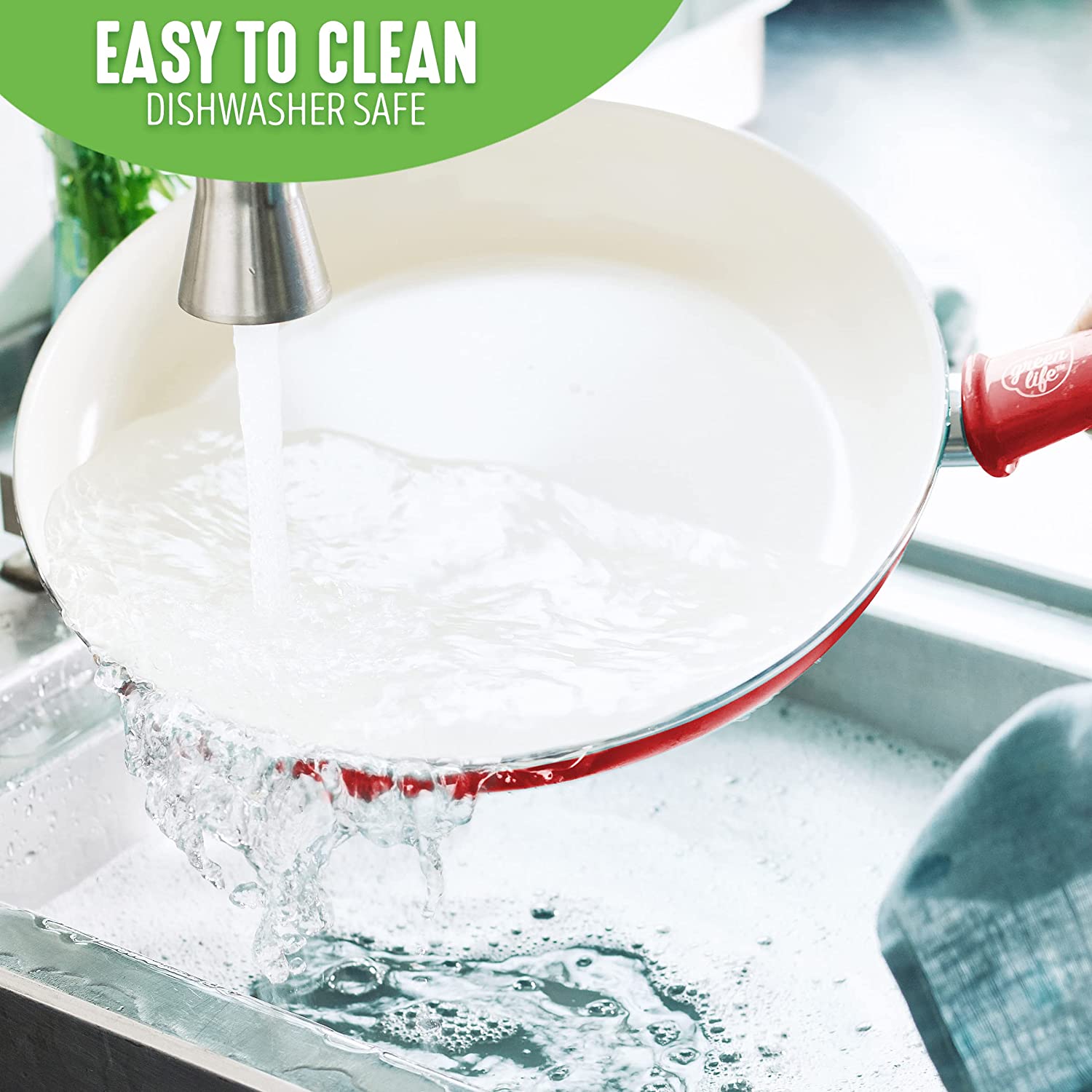 Ceramic non-stick 12-piece pan set