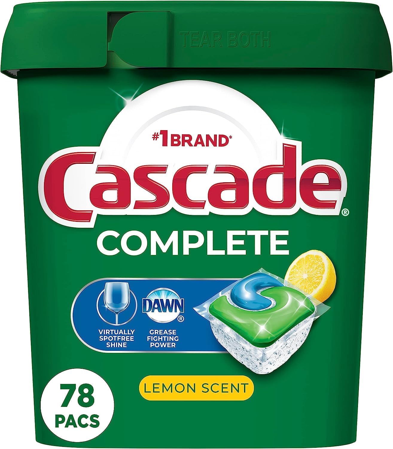 Cascade Complete Dishwasher Pods - Fresh Scent ActionPacs, 78 Count