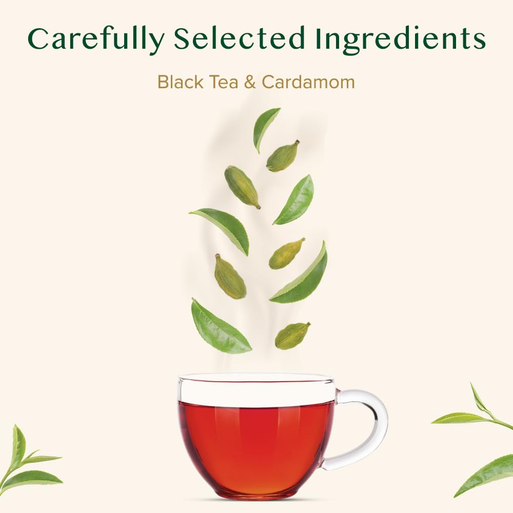 VAHDAM, Organic Turmeric Ginger Herbal Tea Bags (100 Pyramid Tea Bags) Caffeine Free, Non GMO, Gluten Free | 100% Pure Herbal Blend - Savory & Spicy | Plant-Based Tea Bags | Resealable Ziplock Pouch