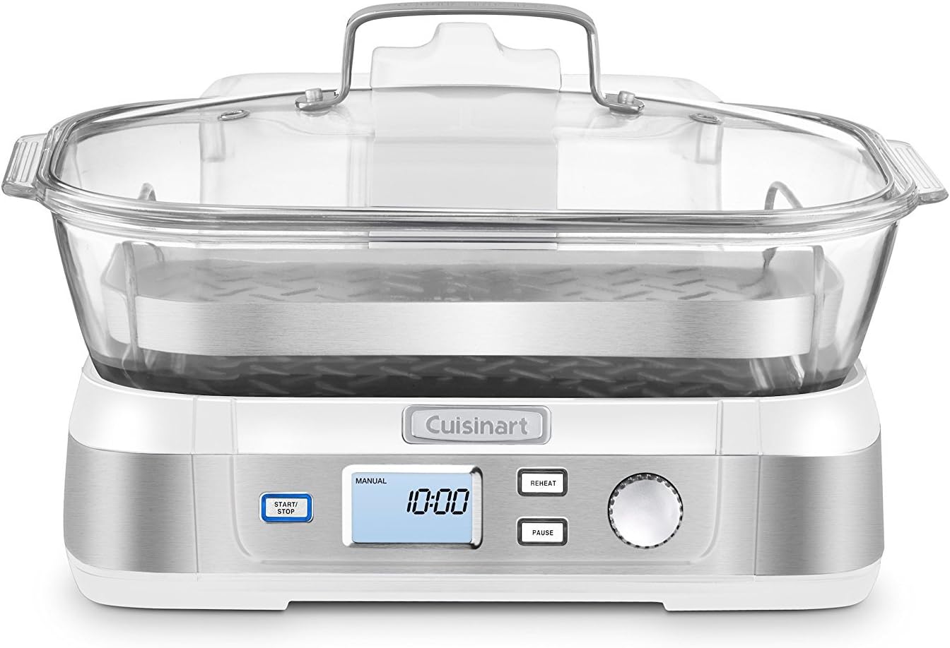 Cuisinart STM-1000 Cook Fresh Digital Glass Steamer, One Size, Stainless Steel