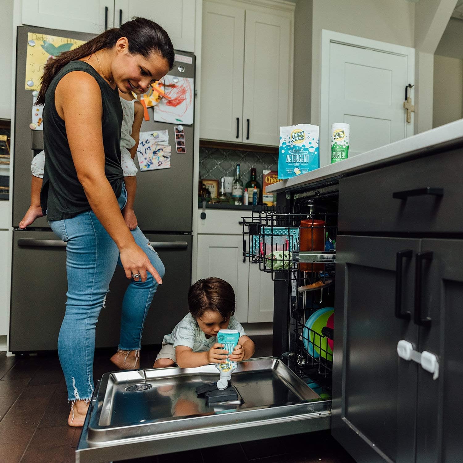 Lemi Shine - Shine + Dry Natural Dishwasher Rinse Aid, Hard Water Stain Remover (1 Pack - 25.35 oz)