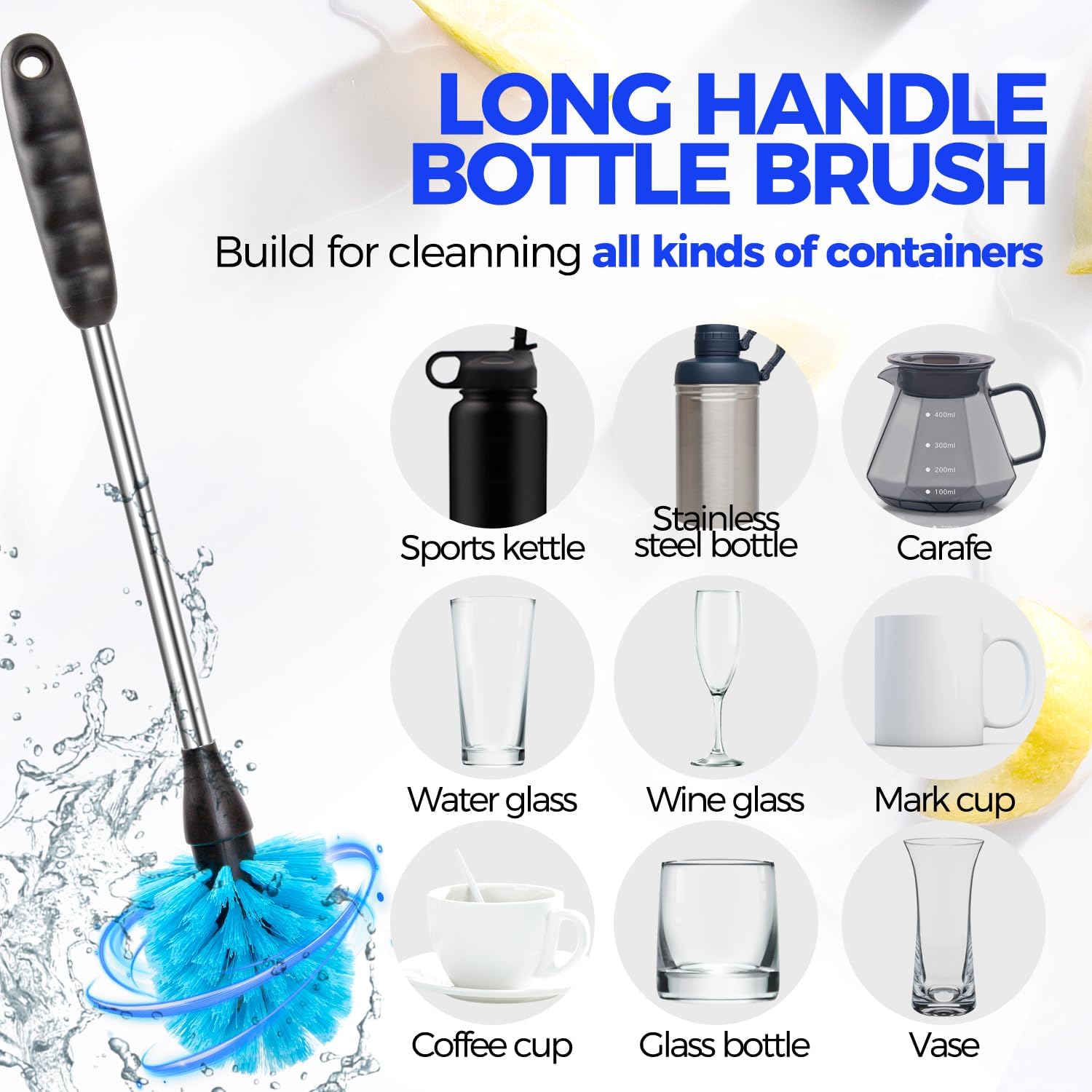 Holikme 6 Pack Bottle Brush Set, 14