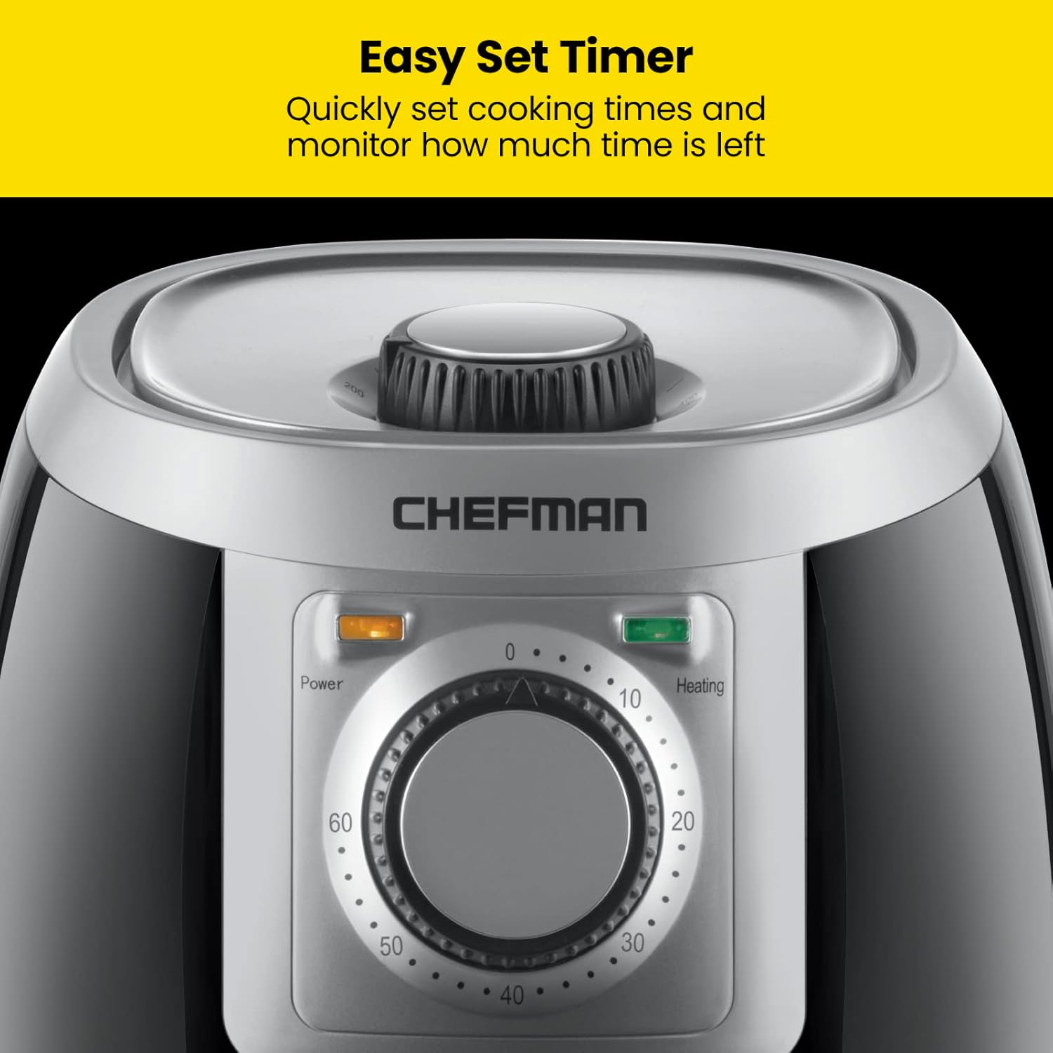 CHEFMAN 2 Qt Mini Air Fryer – Digital Space-Saving Compact Air Fryer with Nonstick and Dishwasher Safe Basket, Quick & Easy Meals in Minutes, Features Digital Timer and Shake Reminder – Grey