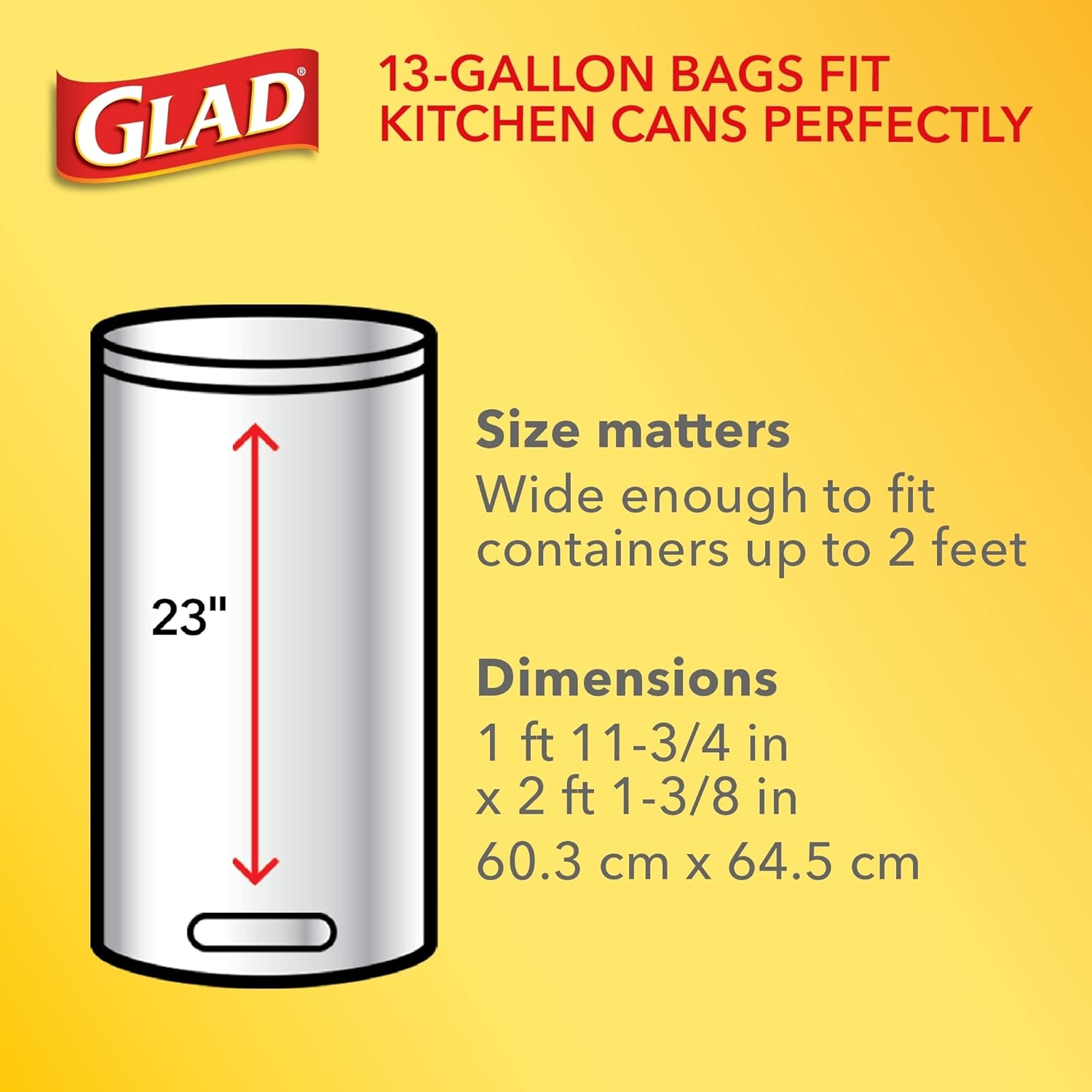 Glad Trash Bags, ForceFlex Tall Kitchen Drawstring Garbage Bags 13 Gallon White Trash Bag, Gain Moonlight Breeze scent with Febreze Freshness 100 Count (Package May Vary)