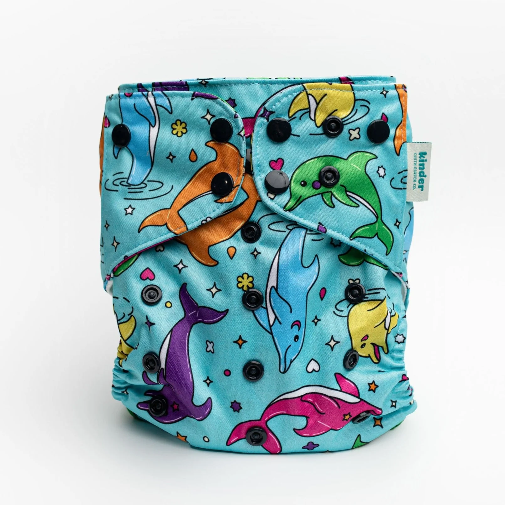 Kinder Cloth Diaper Co. Patterned Pocket Cloth Diaper with Athletic Wicking Jersey