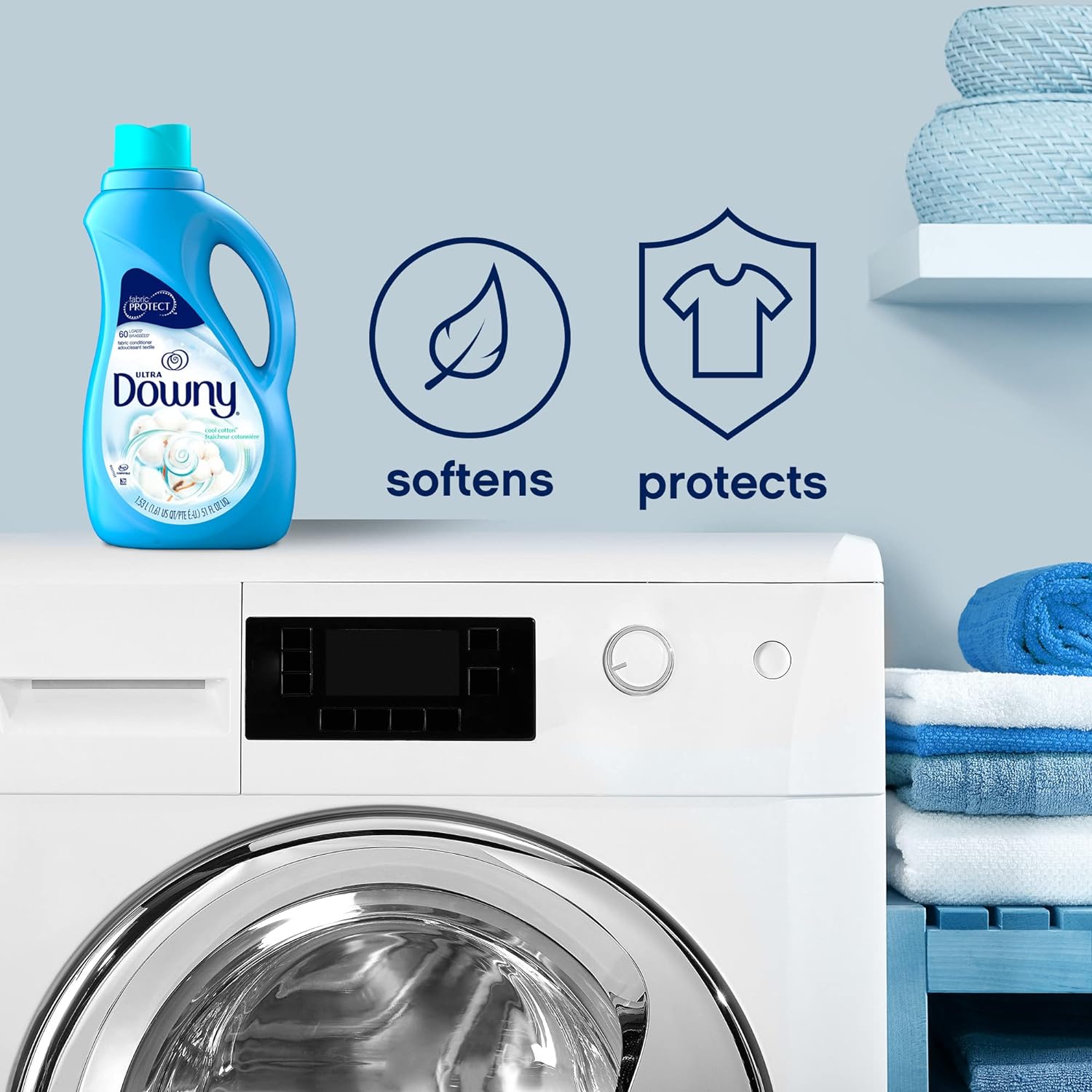 Downy April Fresh Liquid Fabric Conditioner (Fabric Softener), 10 FL OZ