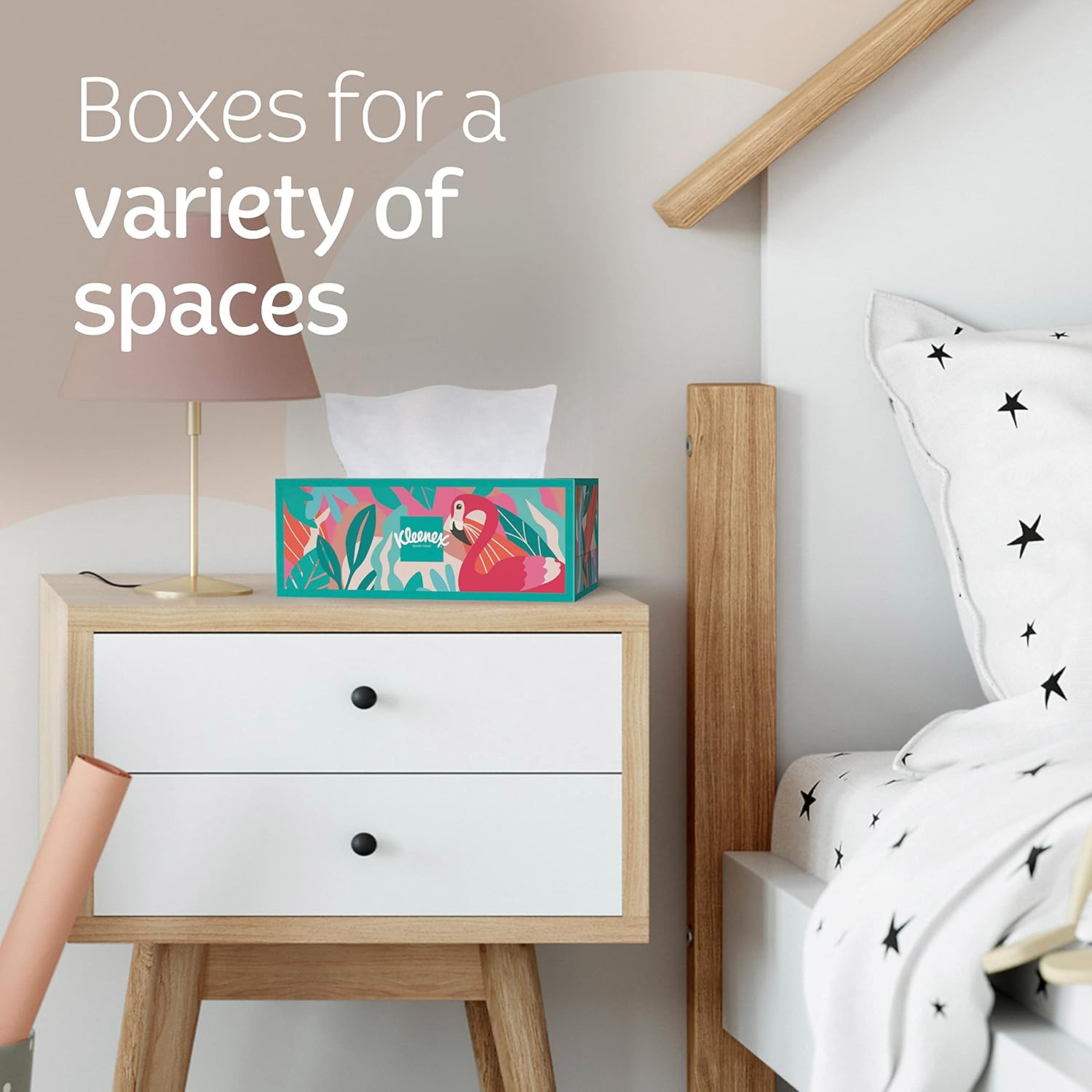 Kleenex Trusted Care Facial Tissues, 8 Flat Boxes, 200 Tissues per Box, 2-Ply, Packaging May Vary