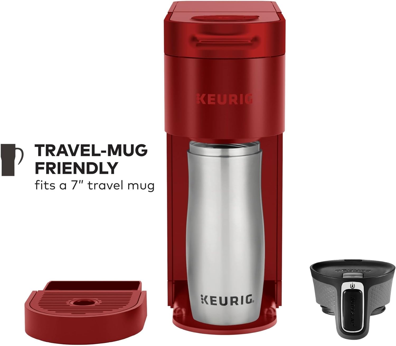 Keurig K-Slim Single Serve K-Cup Pod Coffee Maker, Multistream Technology, 3 Brew Sizes, Slim and Sleek Design, 46oz Removable Reservoir, Black