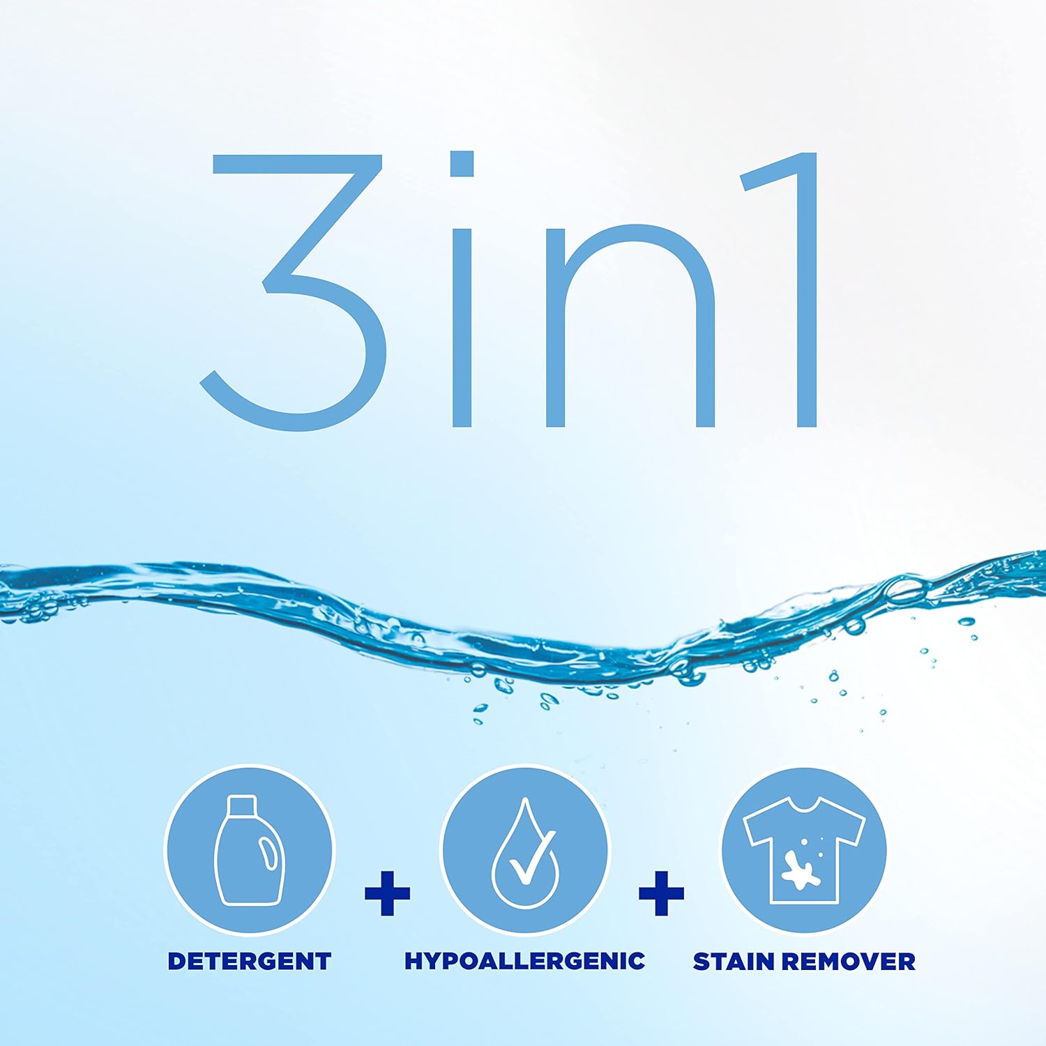 Tide Free & Gentle Laundry Detergent Liquid, HE Compatible, 100 Loads, 132 fl oz Hypoallergenic Laundry Detergent for Sensitive Skin