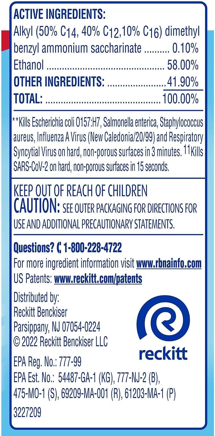 Lysol Disinfectant Spray, Sanitizing and Antibacterial Spray, For Disinfecting and Deodorizing, Lemon Breeze, 19 Fl Oz (Pack of 2), Packaging May Vary