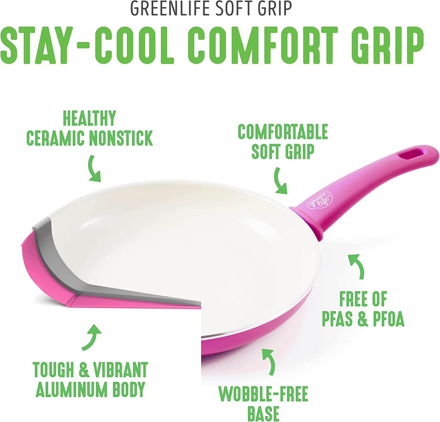 Ceramic non-stick 12-piece pan set