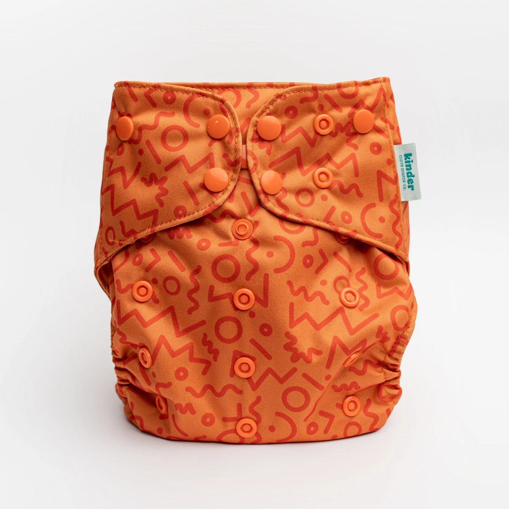 Kinder Cloth Diaper Co. Marble Pocket Cloth Diaper with Athletic Wicking Jersey