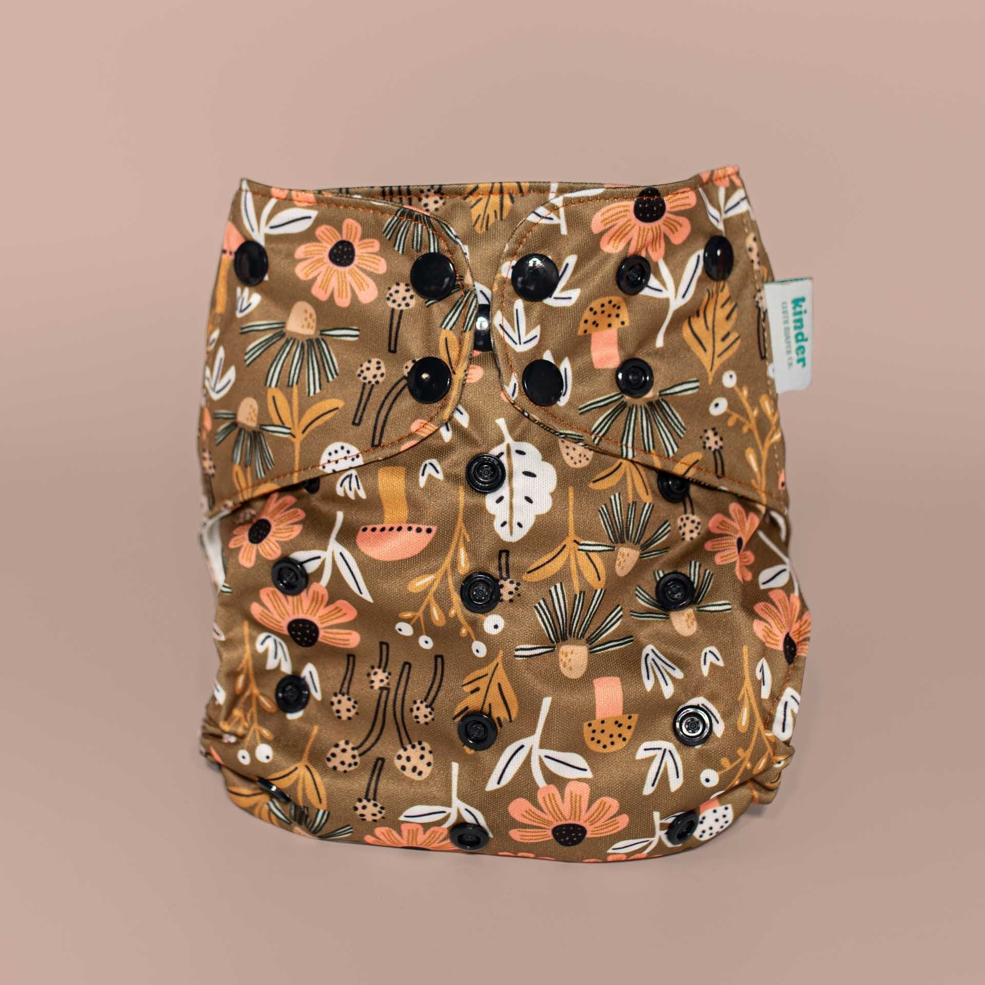 Kinder Cloth Diaper Co. Artist Collaborations Pocket Cloth Diaper with Athletic Wicking Jersey