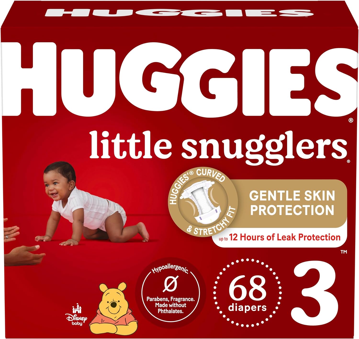 Huggies Size 1 Diapers, Little Snugglers Diapers, Size 1 (8-14 lbs), 198 Ct (6 packs of 33)