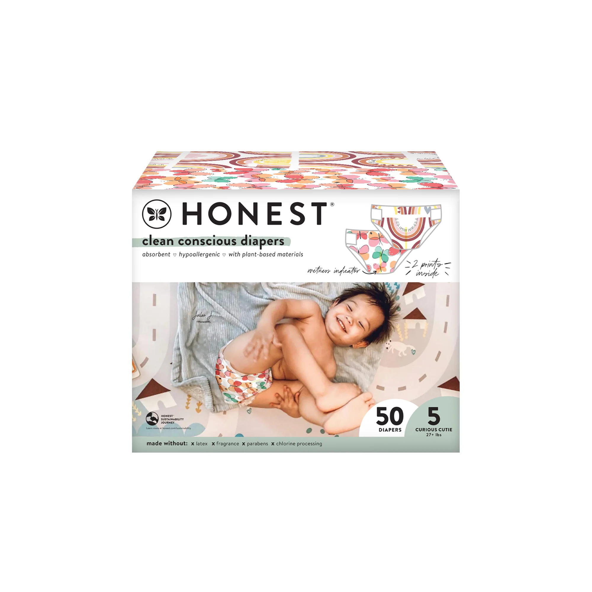 The Honest Company Club Box Size 5 50Ct So Wingin It Catching Rainbows