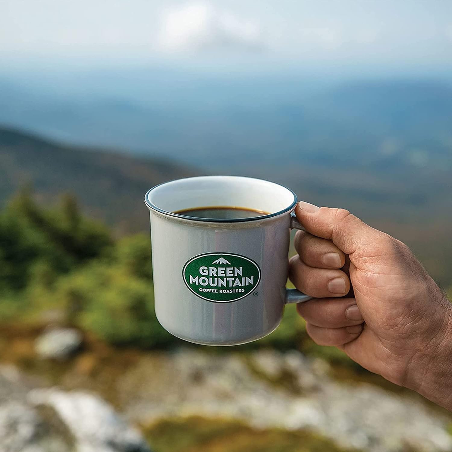 Green Mountain Coffee Roasters Half Caff Keurig Single-Serve K-Cup pods, Medium Roast Coffee, 72 Count (6 Packs of 12)