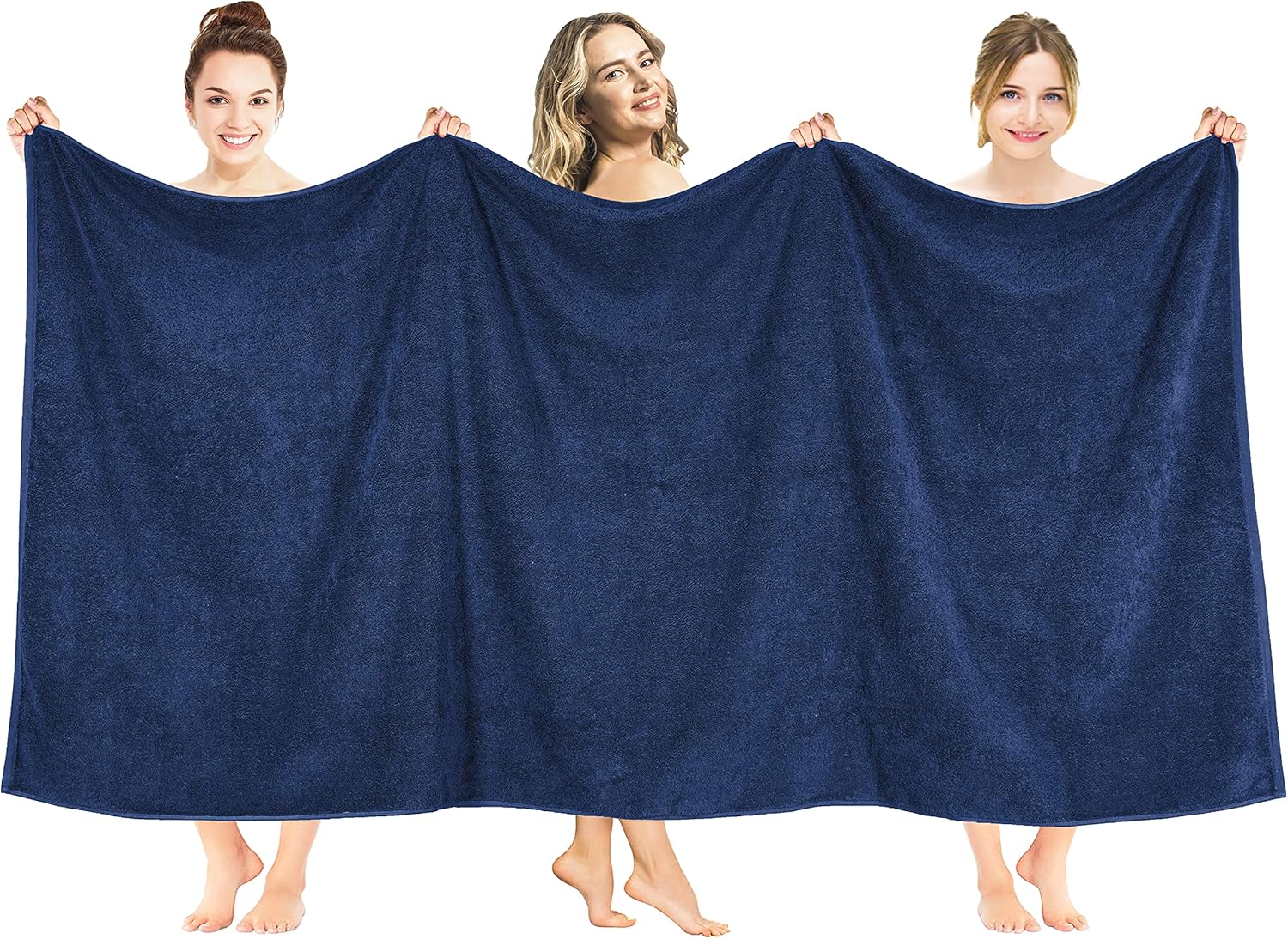 American Soft Linen Luxury 6 Piece Towel Set, 2 Bath Towels 2 Hand Towels 2 Washcloths, 100% Cotton Turkish Towels for Bathroom, Light Grey Towel Sets