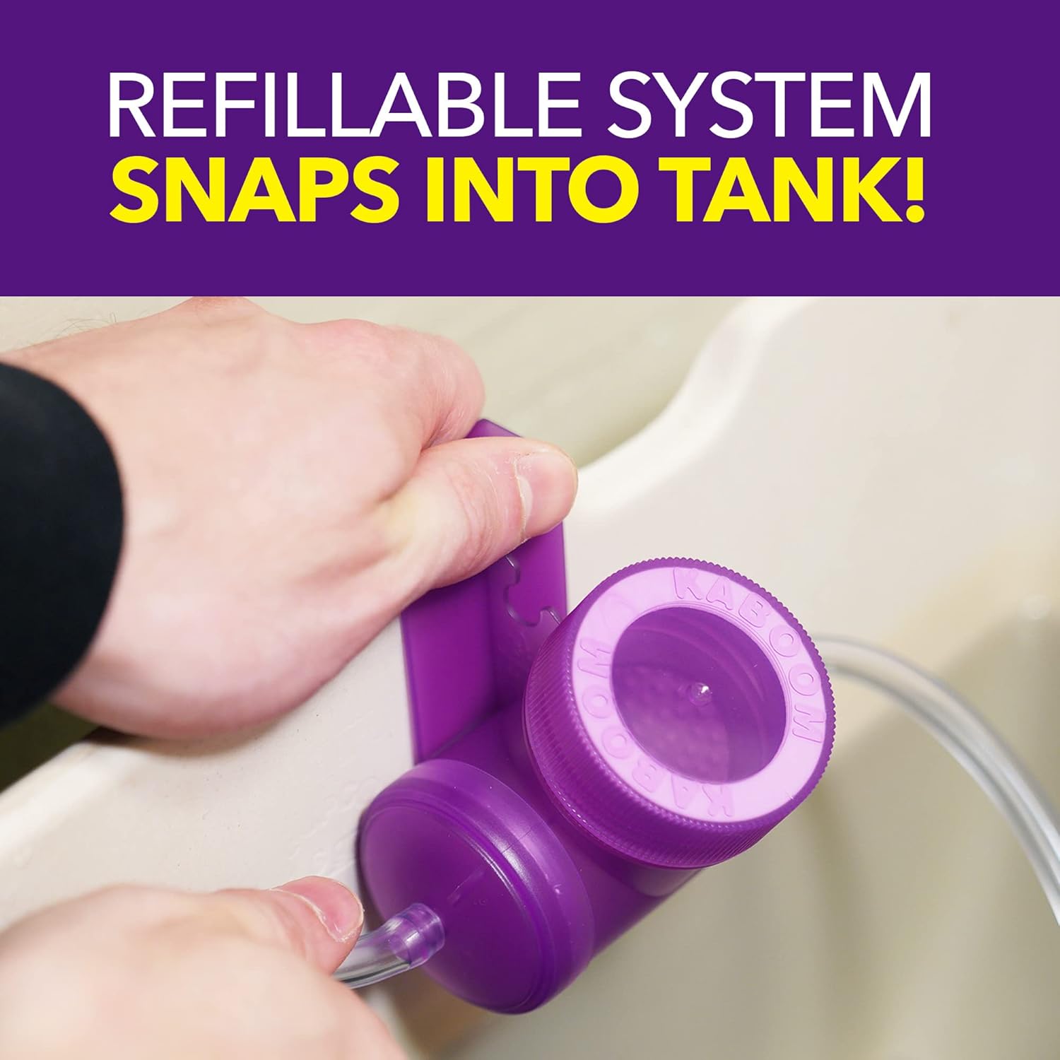 Kaboom Scrub Free! Toilet Bowl Cleaner System with 2 Refills