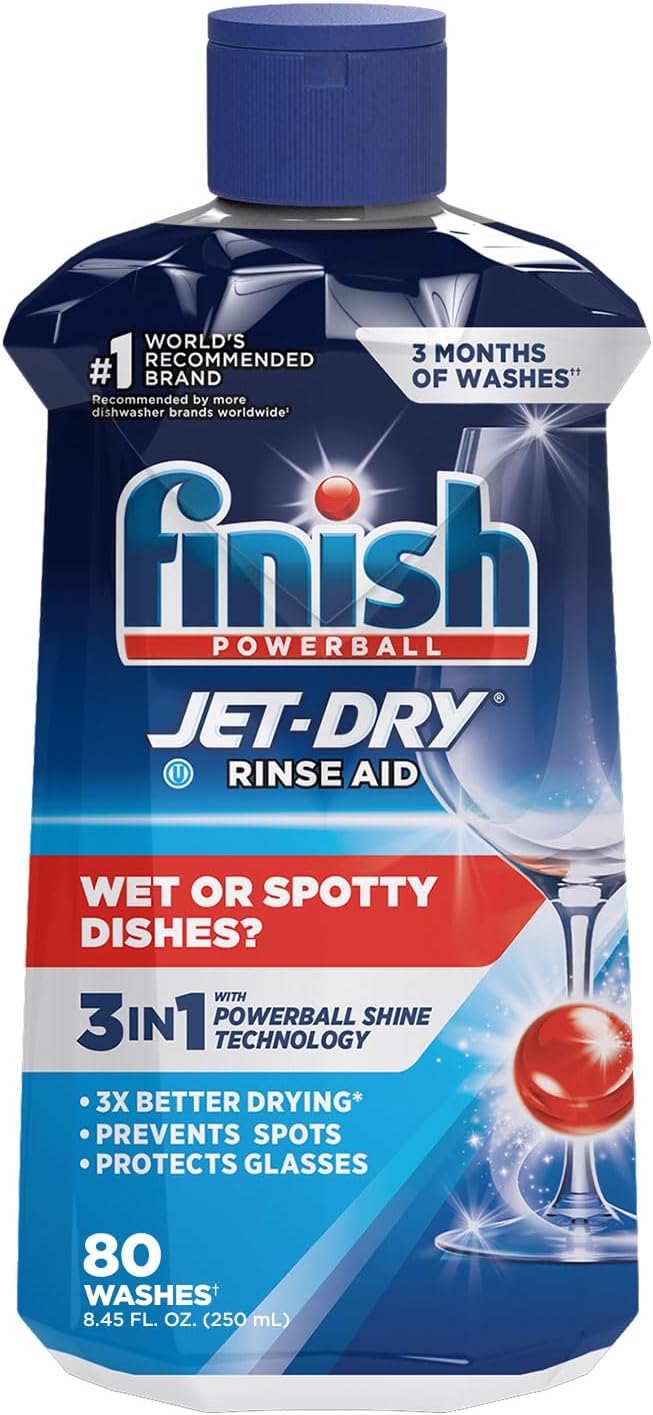 Finish Jet-dry, Rinse Agent, Ounce Blue 32 Fl Oz