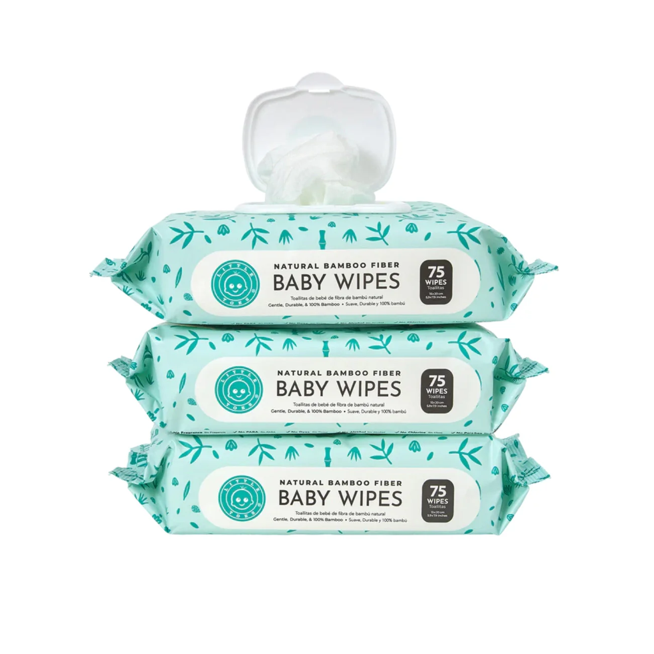 Little Toes Natural Hypoallergenic Bamboo Baby Wipes