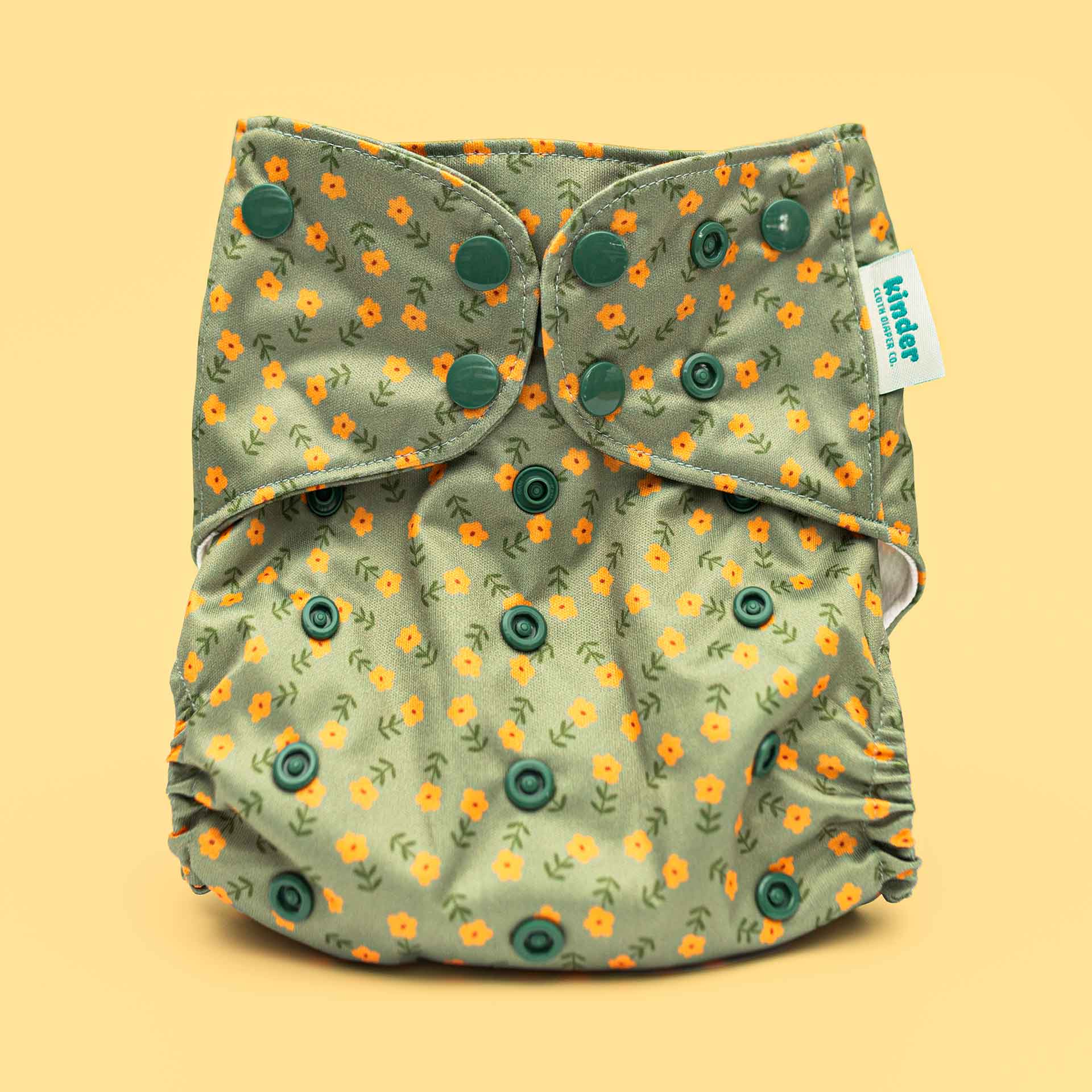 Kinder Cloth Diaper Co. Patterned Pocket Cloth Diaper with Athletic Wicking Jersey