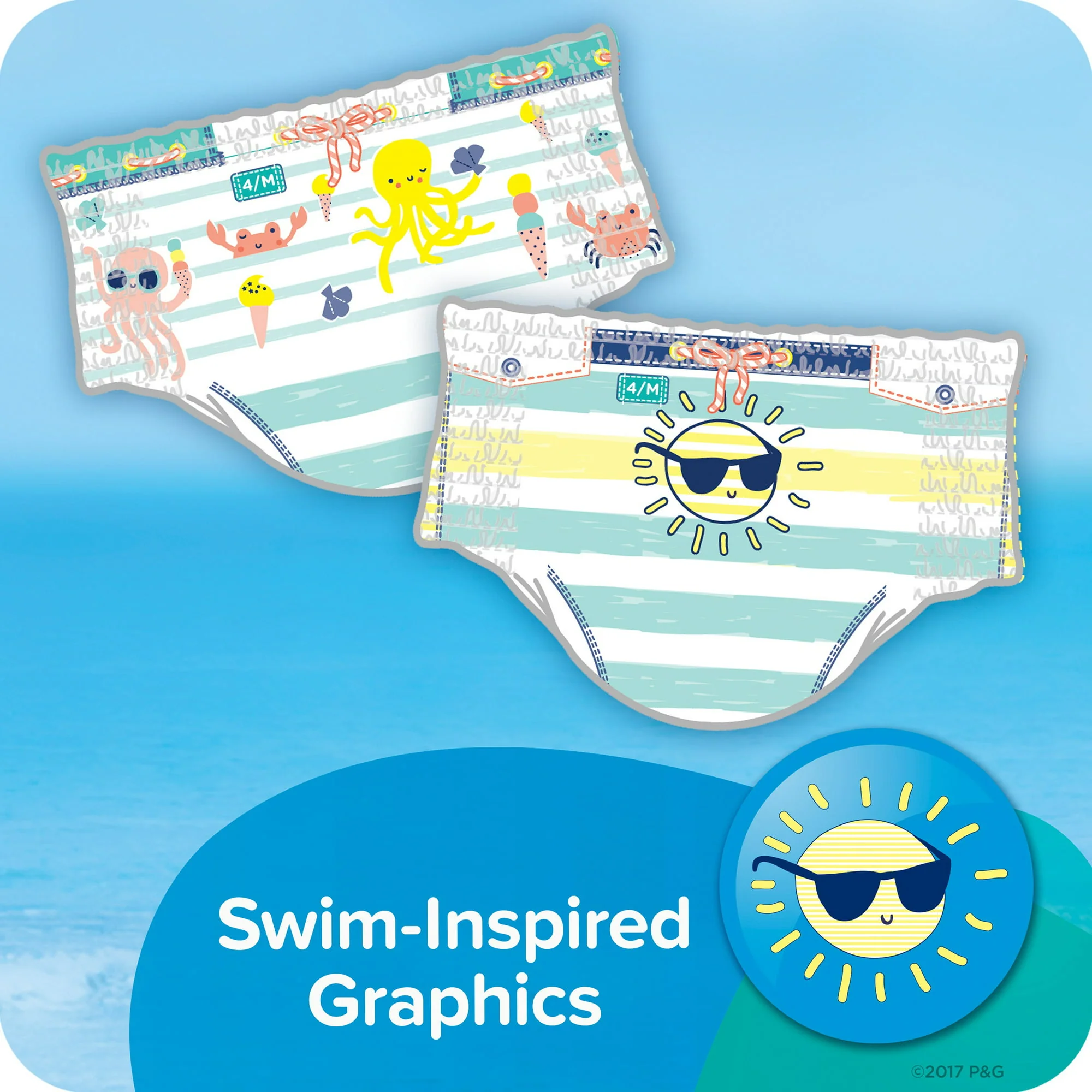 Pampers Splashers Swim Diapers Size S 12 Count