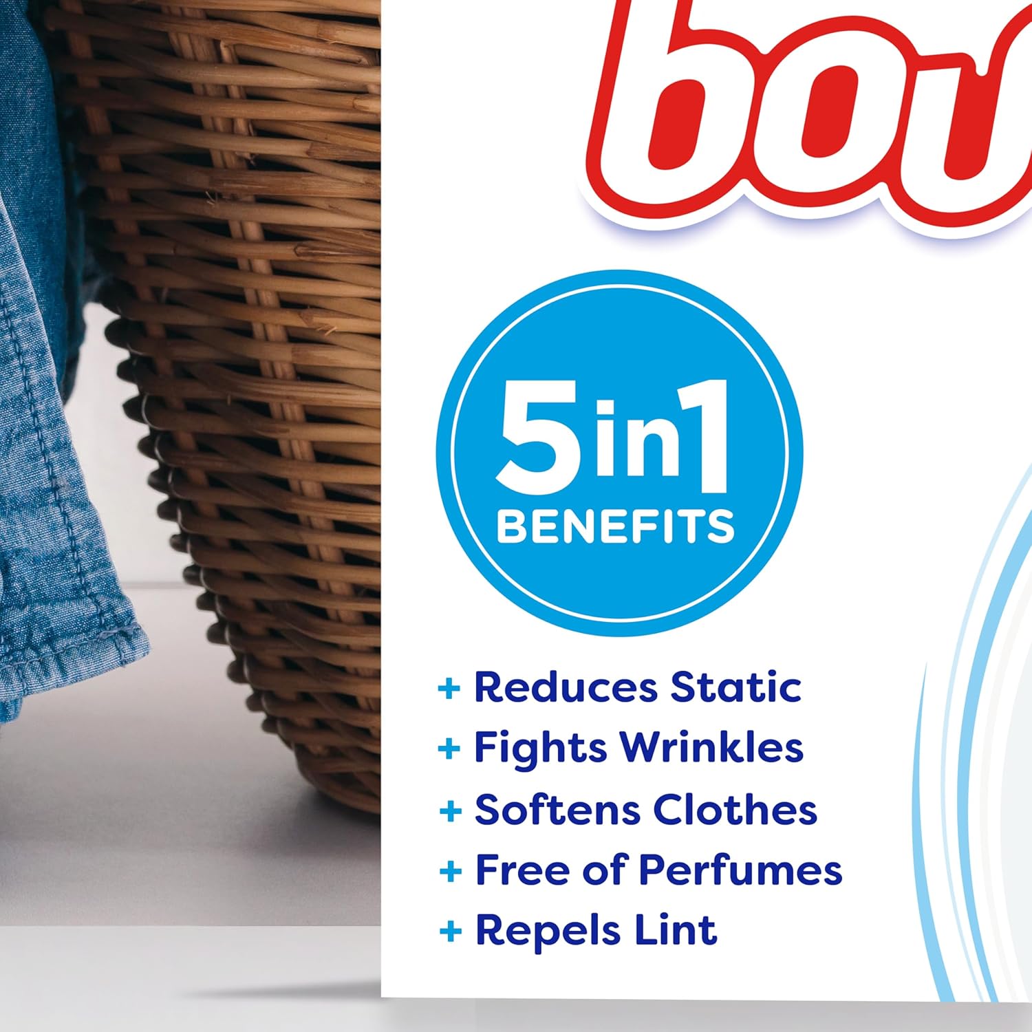 Bounce Free & Gentle Dryer Sheets, 240 Sheets, Unscented Fabric Softener Sheets, Hypoallergenic and Dermatologist Tested