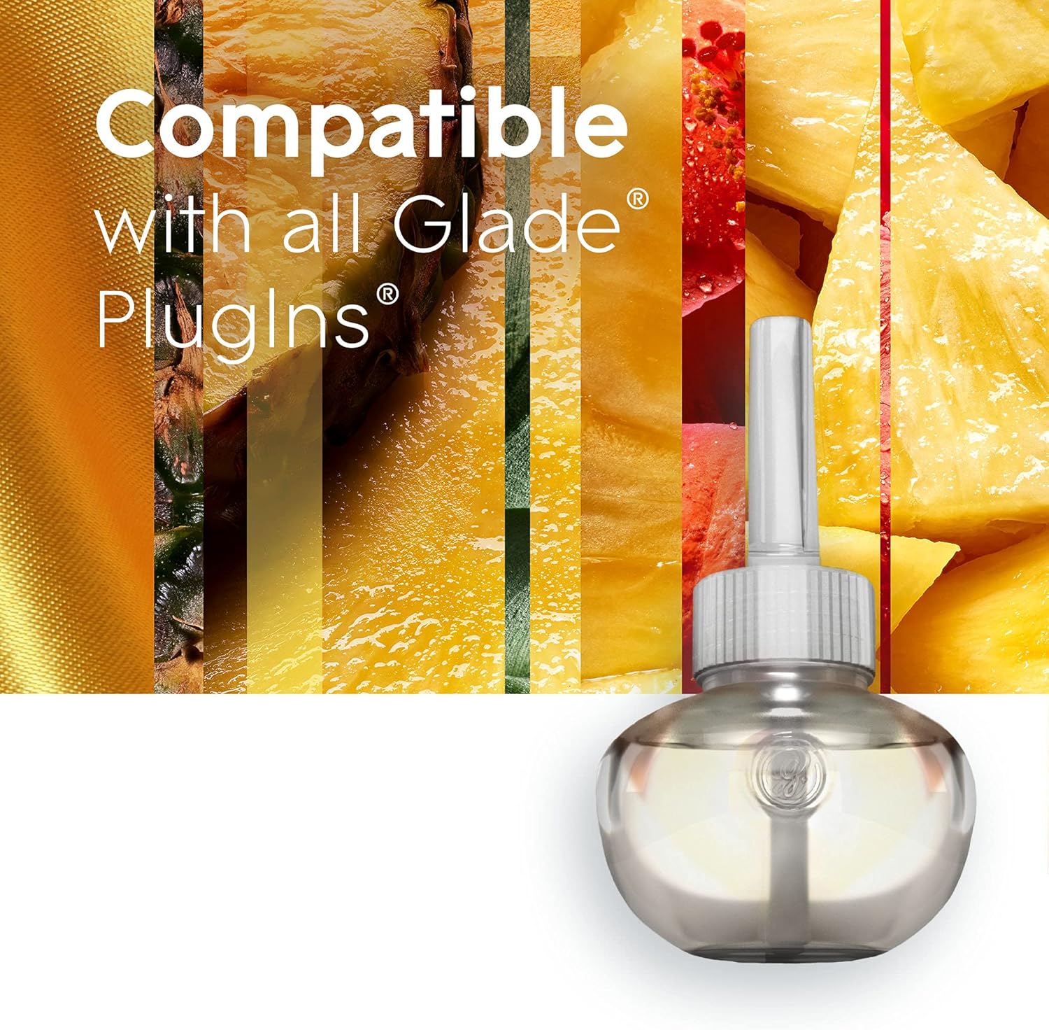 Glade PlugIns Refills Air Freshener, Scented and Essential Oils for Home and Bathroom, Apple Cinnamon, 3.35 Fl Oz, 5 Count