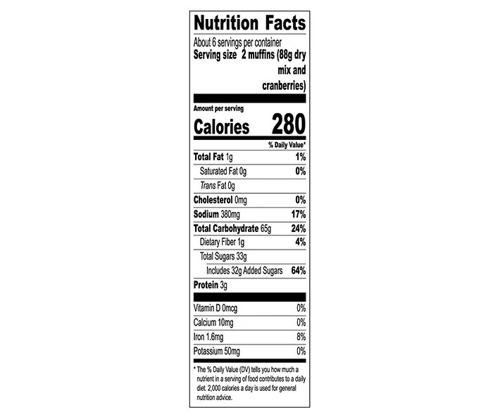 Krusteaz Cranberry Orange Muffin Mix, 18.6 Oz