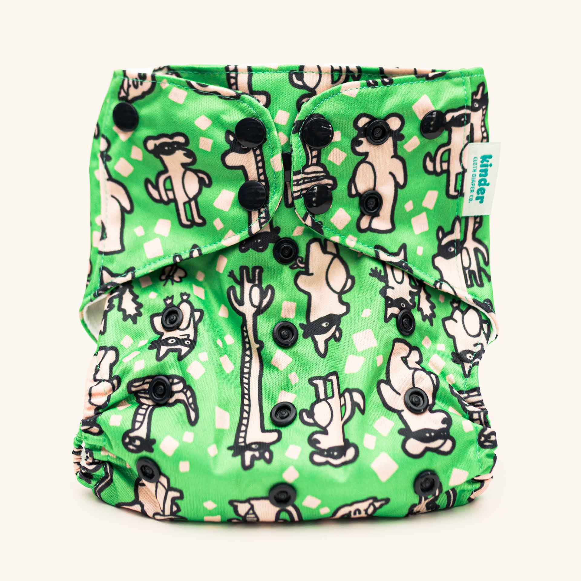 Kinder Cloth Diaper Co. Artist Collaborations Pocket Cloth Diaper with Athletic Wicking Jersey