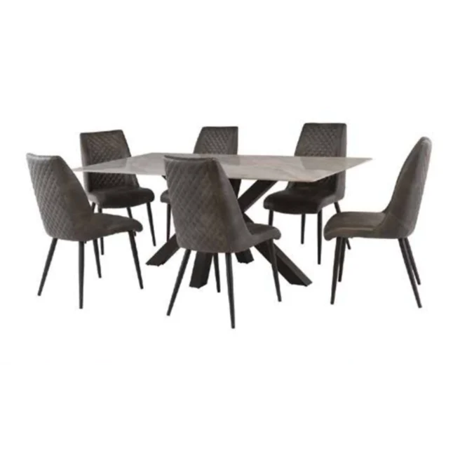 Cora 1.8m Dining Table - Rebecca Grey