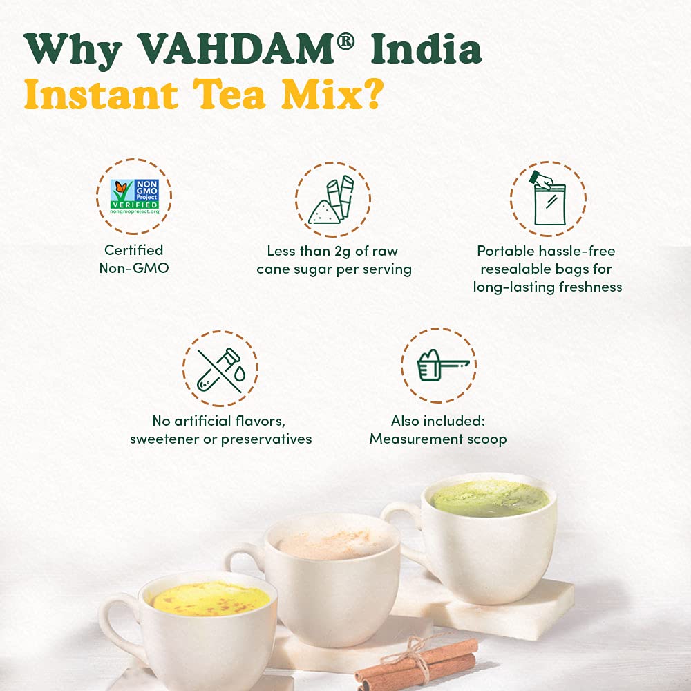 VAHDAM, Organic Turmeric Ginger Herbal Tea Bags (100 Pyramid Tea Bags) Caffeine Free, Non GMO, Gluten Free | 100% Pure Herbal Blend - Savory & Spicy | Plant-Based Tea Bags | Resealable Ziplock Pouch