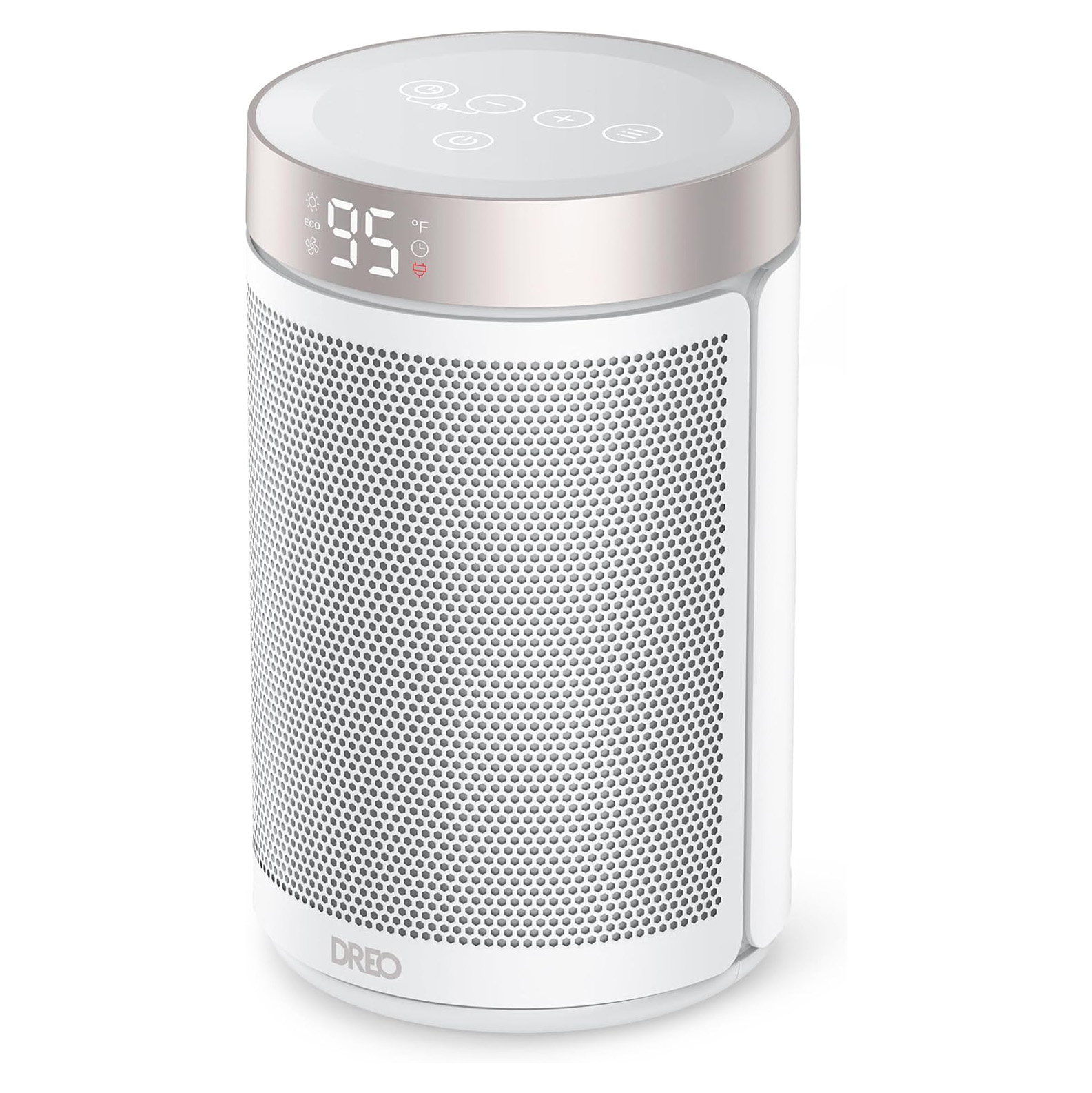 Dreo Space Heater, Portable Electric Heaters for Indoor Use with Thermostat, Digital Display, 1-12H Timer, Eco Mode and Fan Mode, 1500W PTC Ceramic Fast Safety Heat for Office Bedroom Home