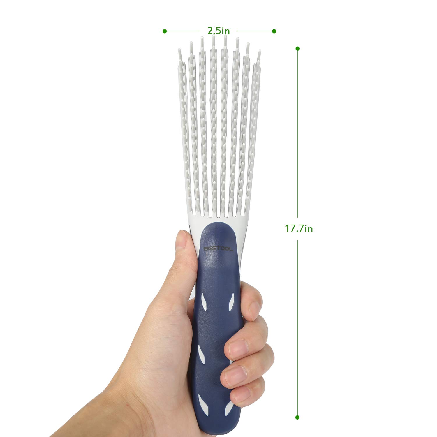 BESTOOL Hair Brush, Detangling Brush for Natural Black and Curly Hair (Pink, Afro 3/4abc), Ideal for Wet or Dry Hair