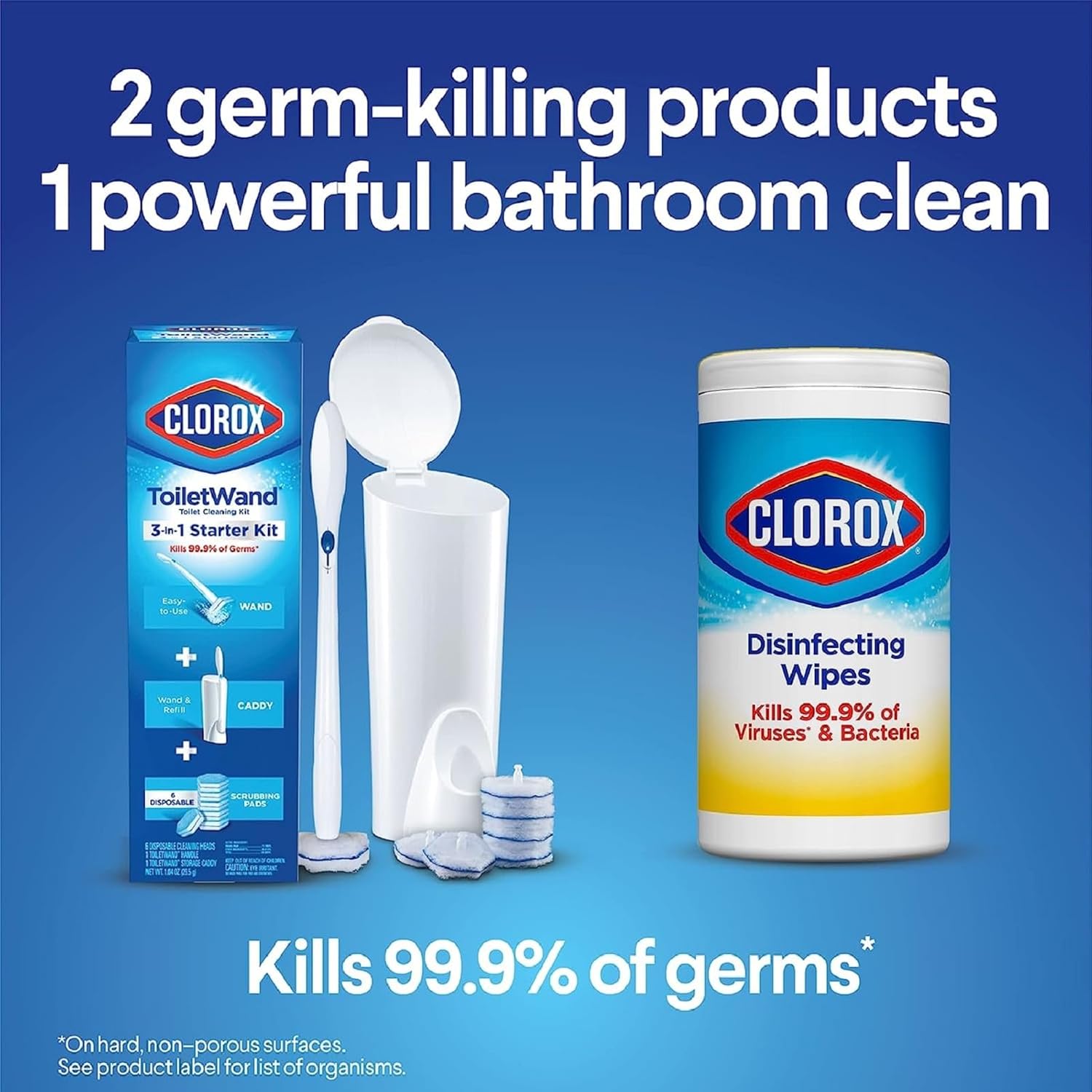 Clorox ToiletWand Disinfecting Refills, Rainforest Rush, 30 Ct (Package May Vary)