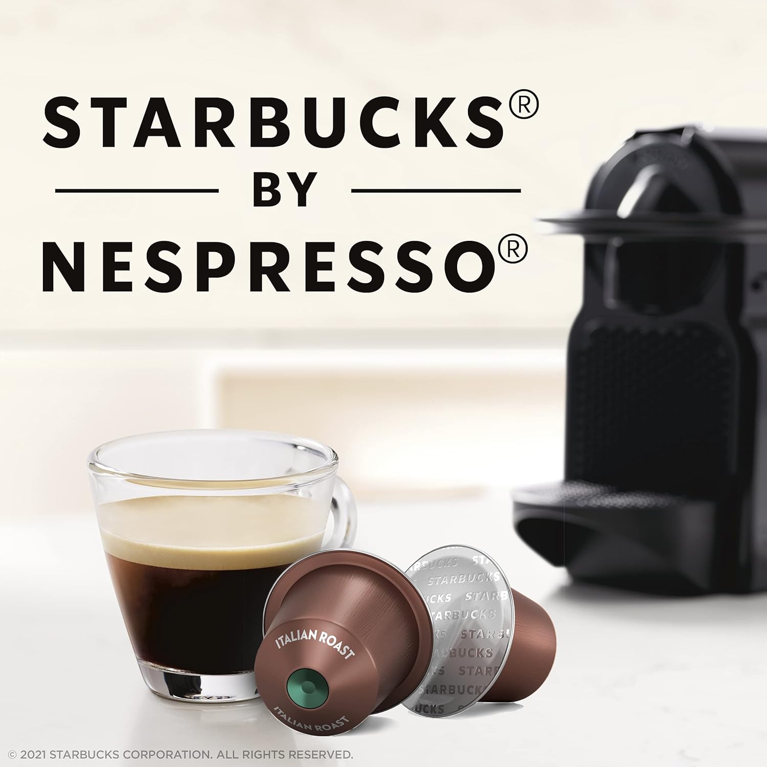 Starbucks by Nespresso Original Line Dark Roast Espresso, 50-count Espresso Pods