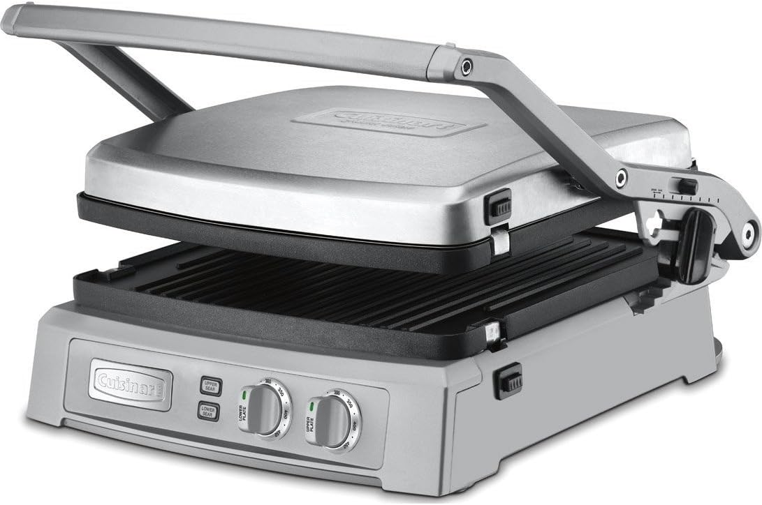 Cuisinart Panini Press, Stainless Steel Griddler, Sandwich Maker & More, 5-IN-1, GR-4NP1