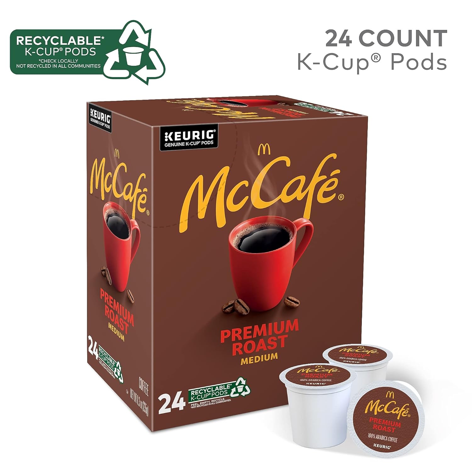 McCafe Premium Roast, Single-Serve Keurig K-Cup Pods, Medium Roast Coffee Pods Pods, 84 Count
