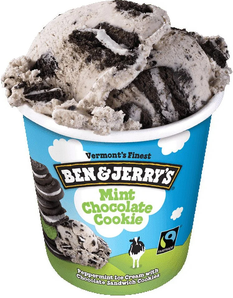 Ben & Jerry's, Mint Chocolate Cookie Ice Cream, Pint (6 Count)