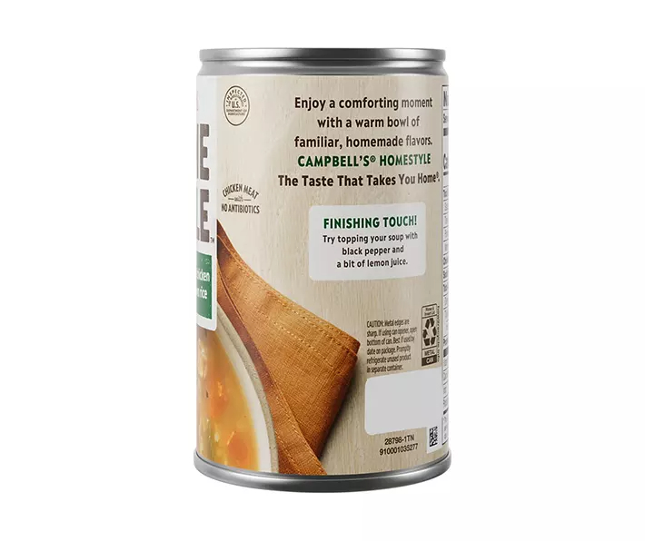 Campbell's Homestyle Healthy Request Savory Chicken and Rice Soup, 16.1 OZ Can