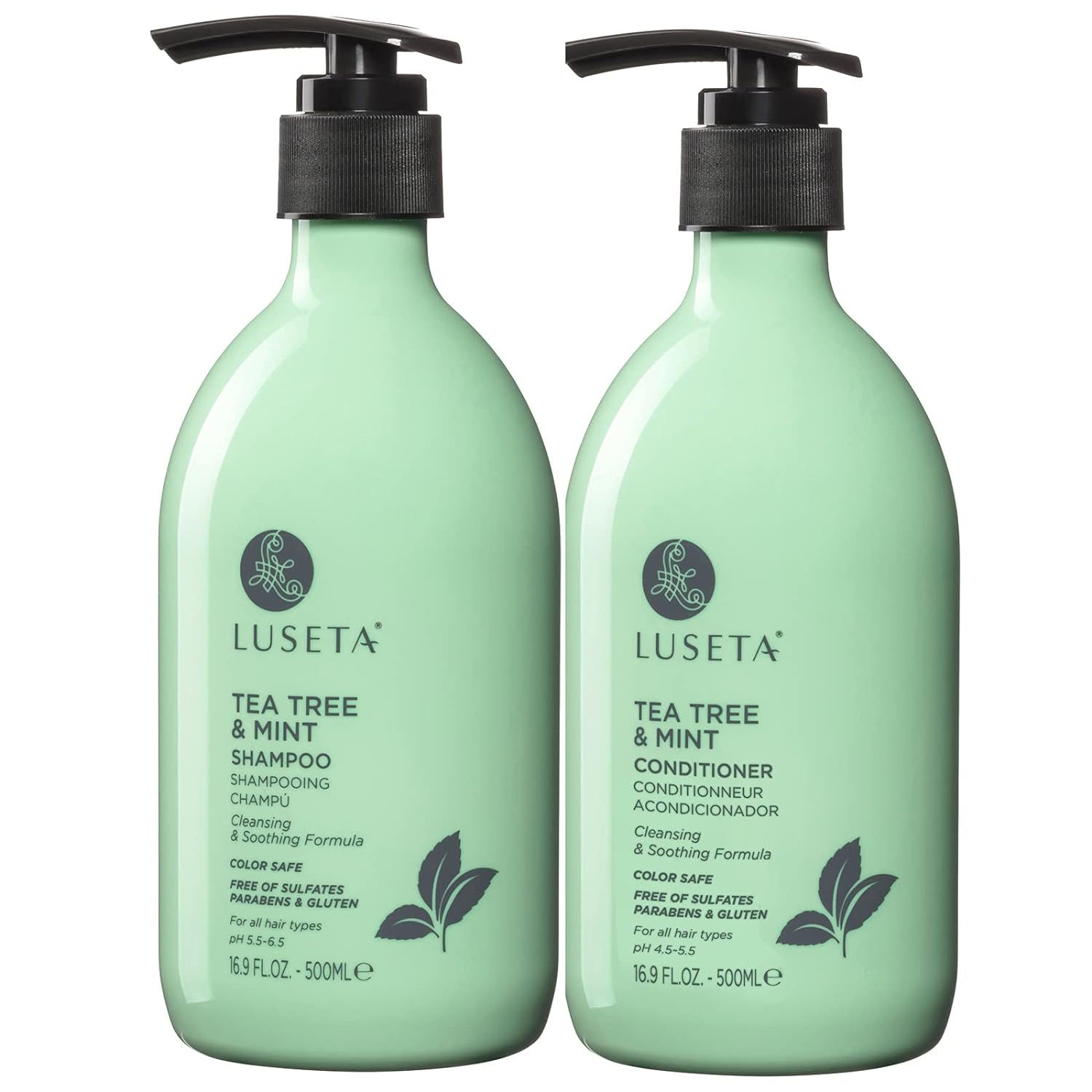 Luseta Biotin Shampoo and Conditioner for HairGrowth - Thickening Shampoo for Thinning Hair andHair Loss - Infused with Argan Oil to Repair DamagedDry Hair - Sulfate Free Paraben Free-2 x 16.9 fl oz