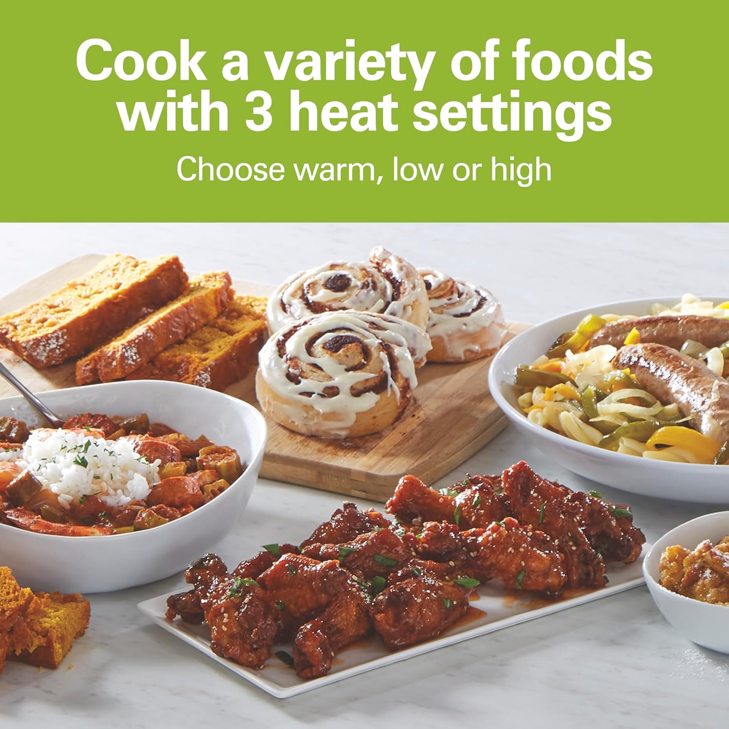 Hamilton Beach Programmable Slow Cooker with Flexible Easy Programming, 5 Cooking Times, Dishwasher-Safe Crock, Lid, 4 Quart, Silver